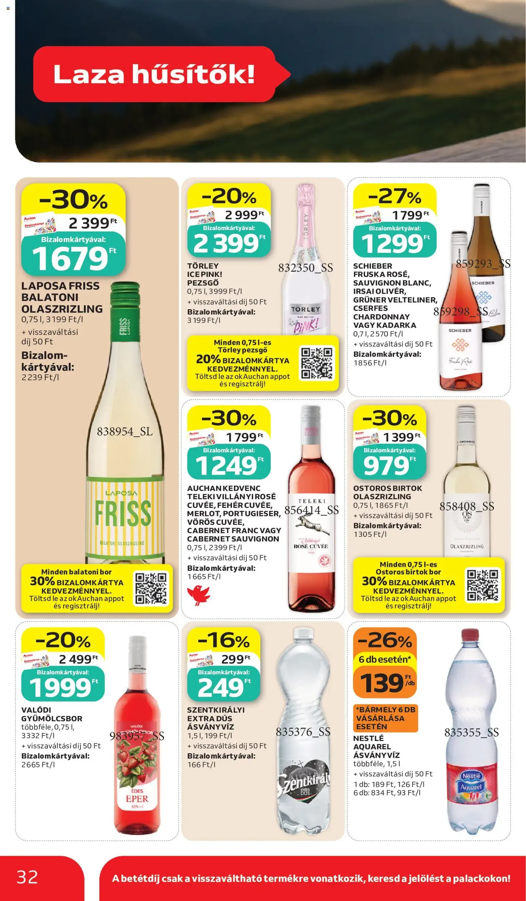 Auchan akciós újság - 2026.06.11. érvényes szórólap 32 oldal 46 oldalból