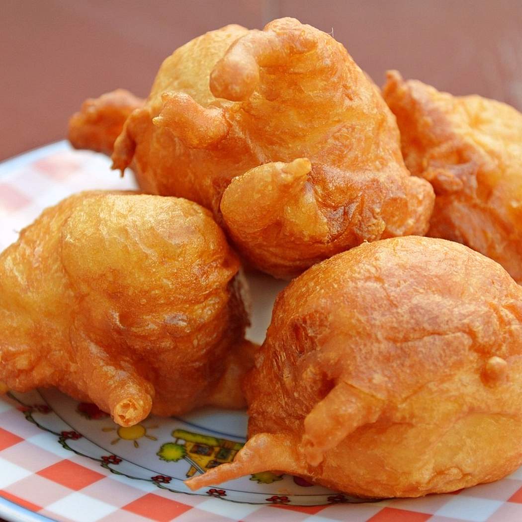 Autentiche frittelle di conchiglia tradizionali delle Bahamas