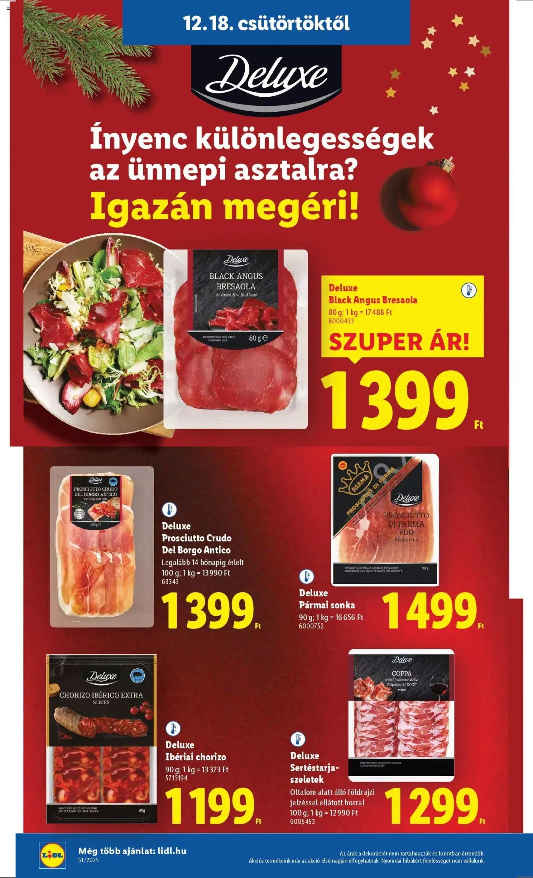 Lidl Akciós újság - 2025.12.18. érvényes szórólap 16 oldal 52 oldalból