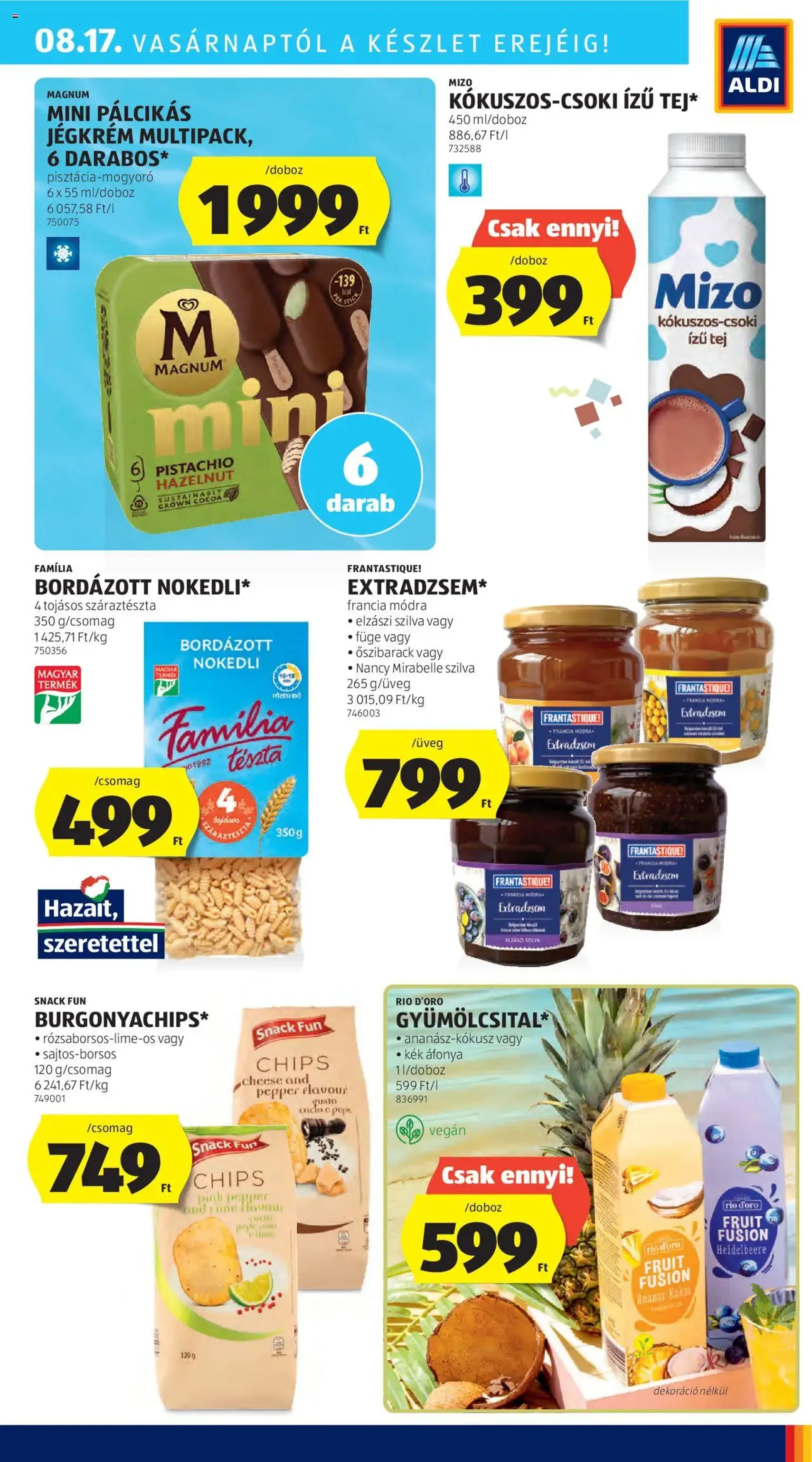Aldi Akciós újság - 2025.08.14. érvényes szórólap 35 oldal 52 oldalból Aldi Akciós újság - 2025.08.14. érvényes szórólap 35 oldal 52 oldalból