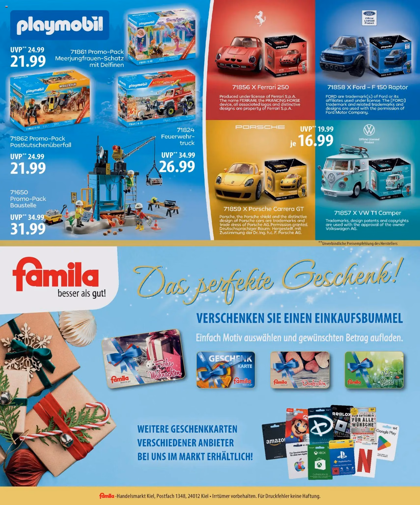 Famila Prospekt - Gültiger Prospekt ab 30.11.2025, Seite 24 von insgesamt 24