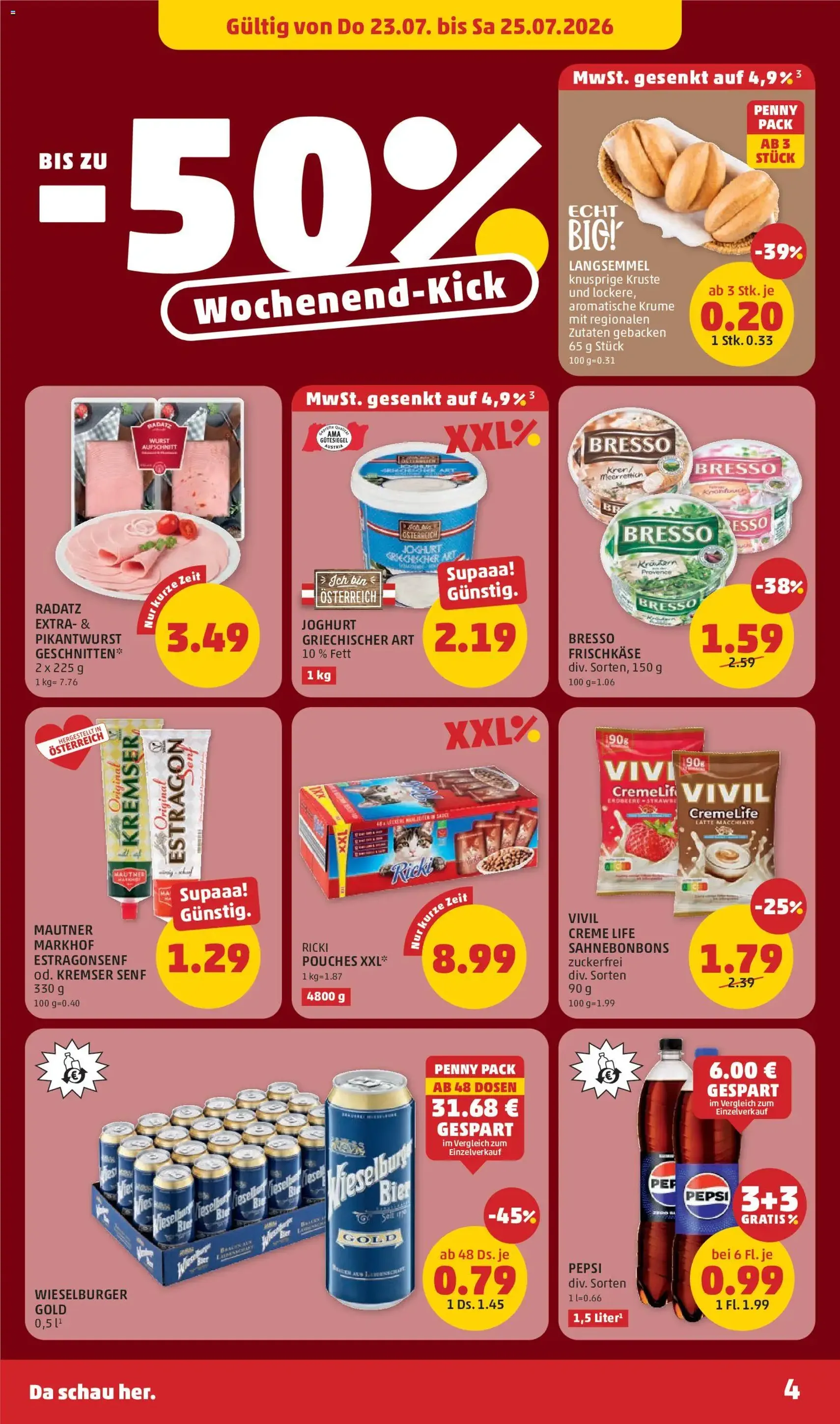 Penny Markt Flugblatt - Gültiger Prospekt ab 23.07.2026, Seite 4 von insgesamt 28