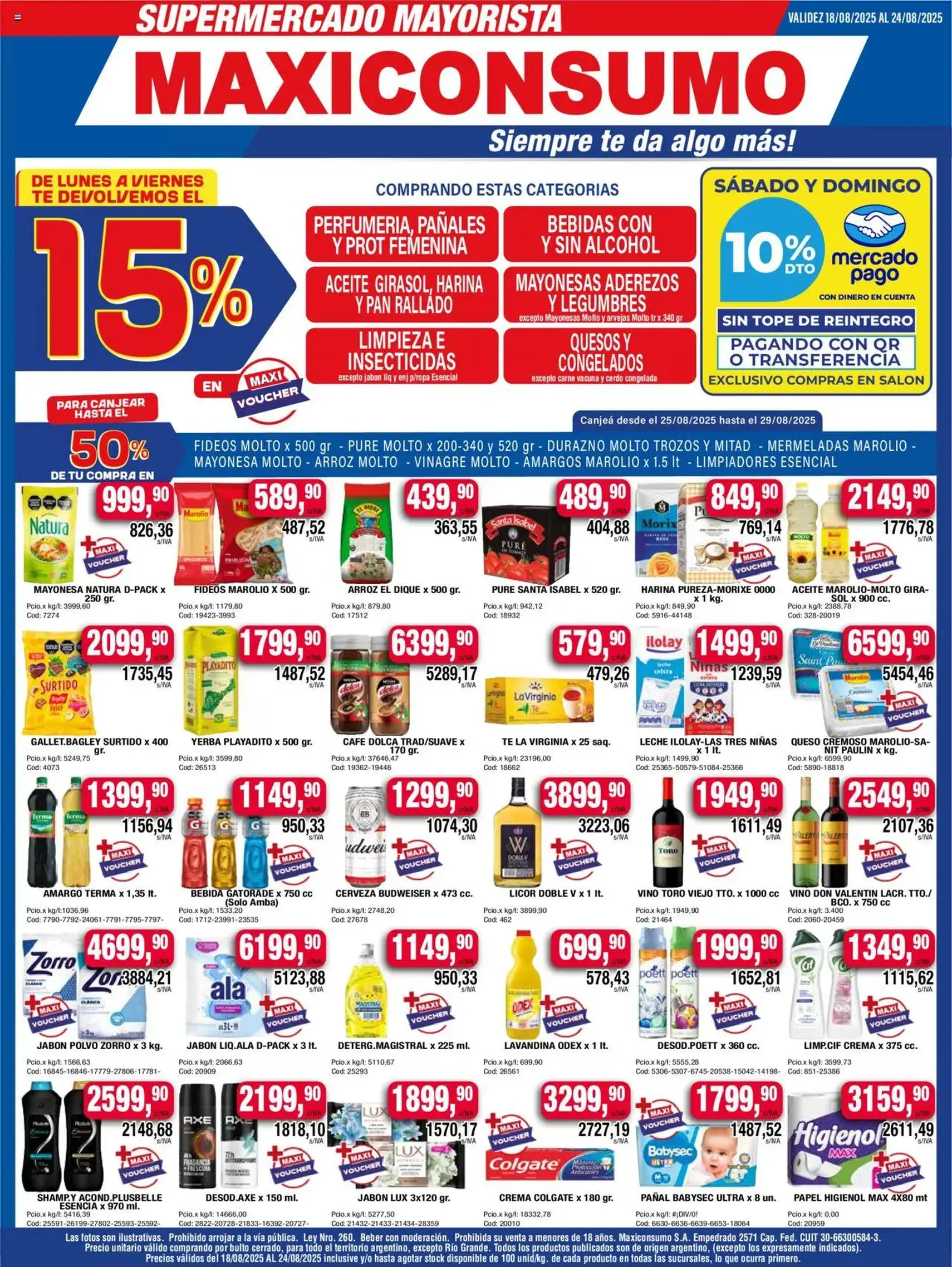 Maxiconsumo ofertas - folleto válido desde 18/08/2025 página 1 de 28