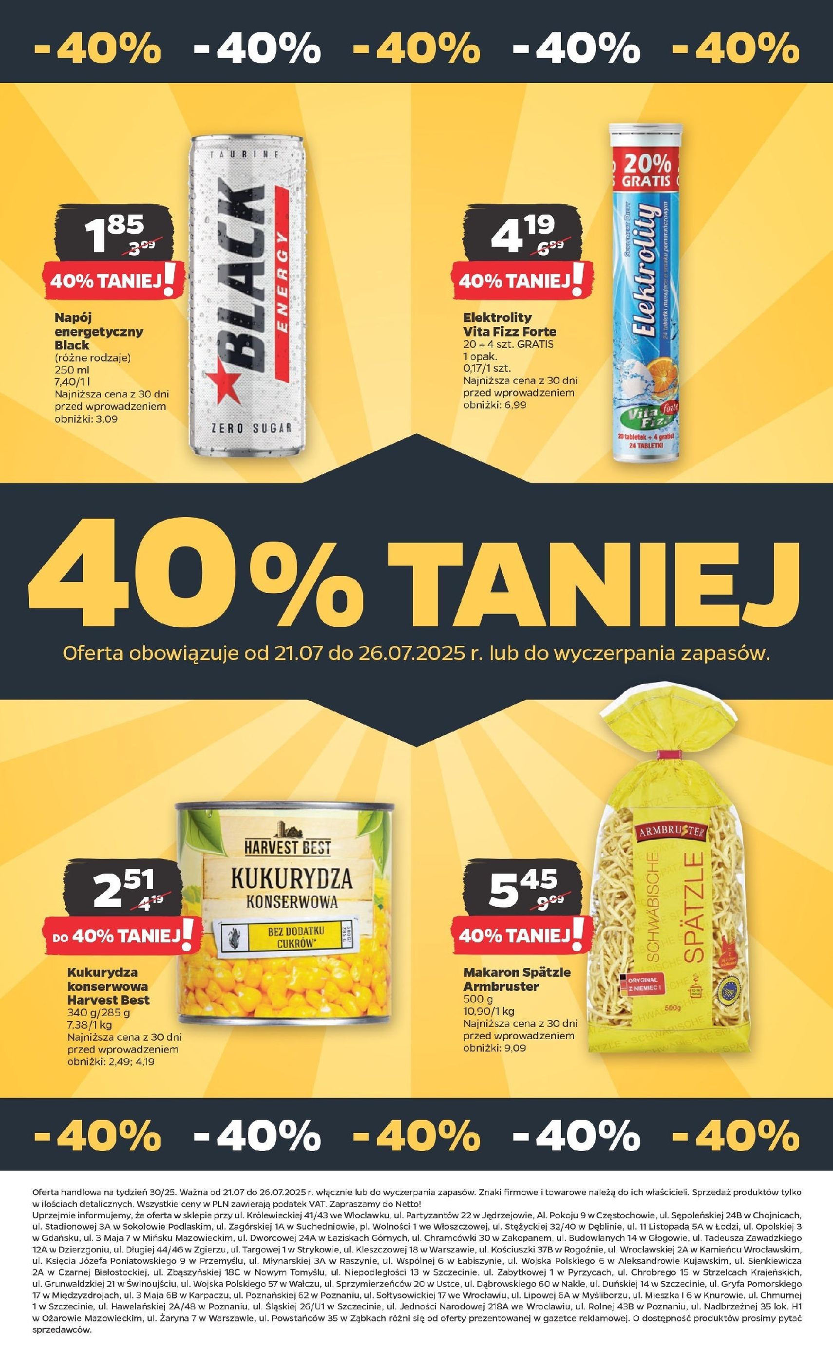 Netto gazetka - Spożywcza - ważny gazetka od 21.07.2025 strona 26 z 31
