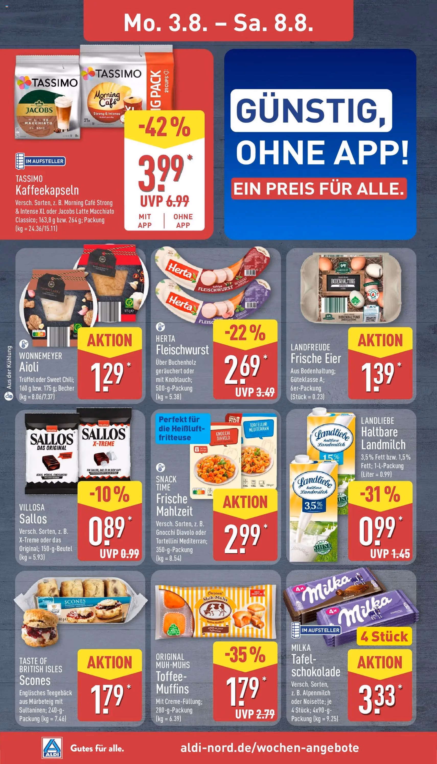 Aldi Prospekt - Gültiger Prospekt ab 03.08.2026, Seite 8 von insgesamt 41
