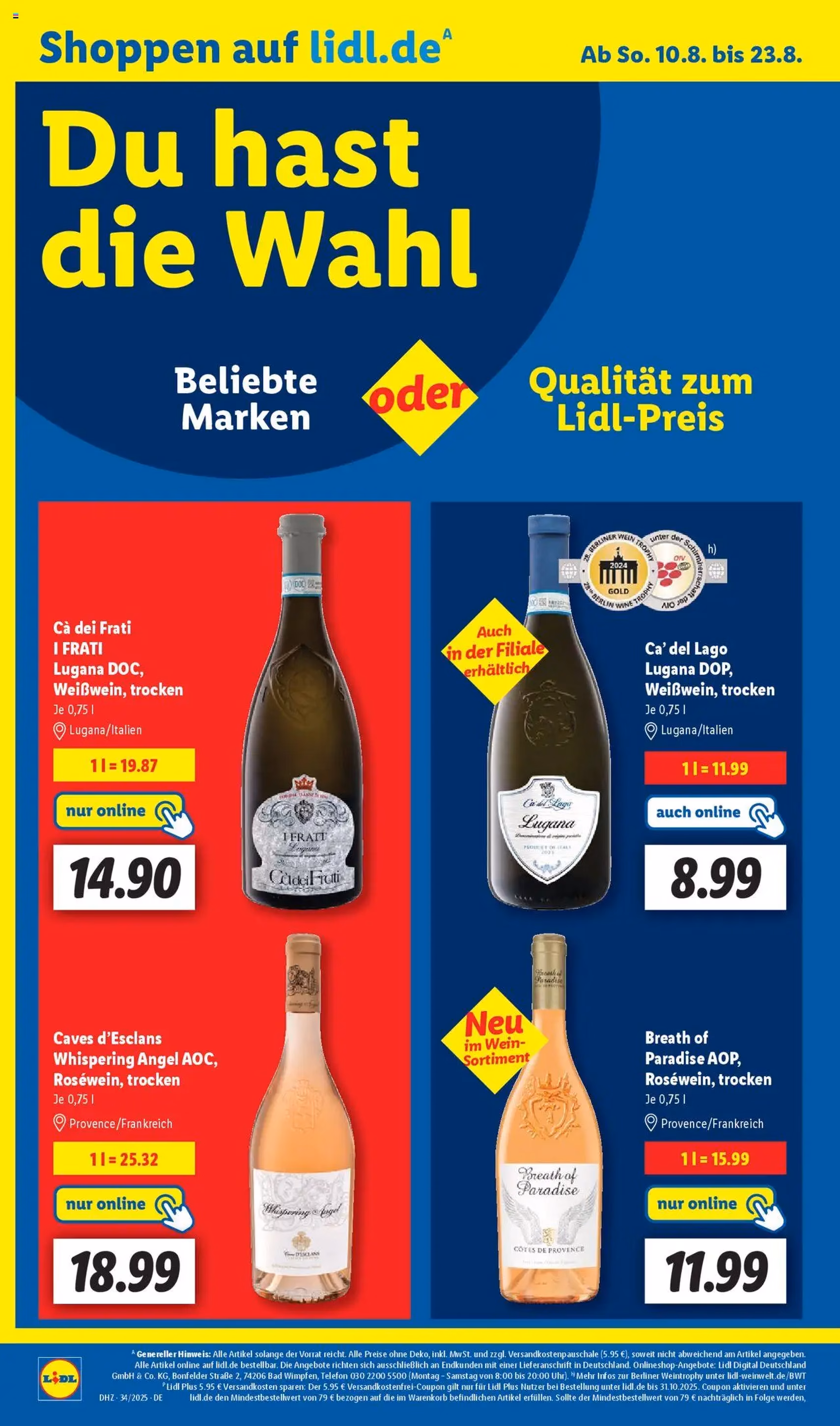 Lidl Prospekt - Gültiger Prospekt ab 18.08.2025, Seite 50 von insgesamt 69