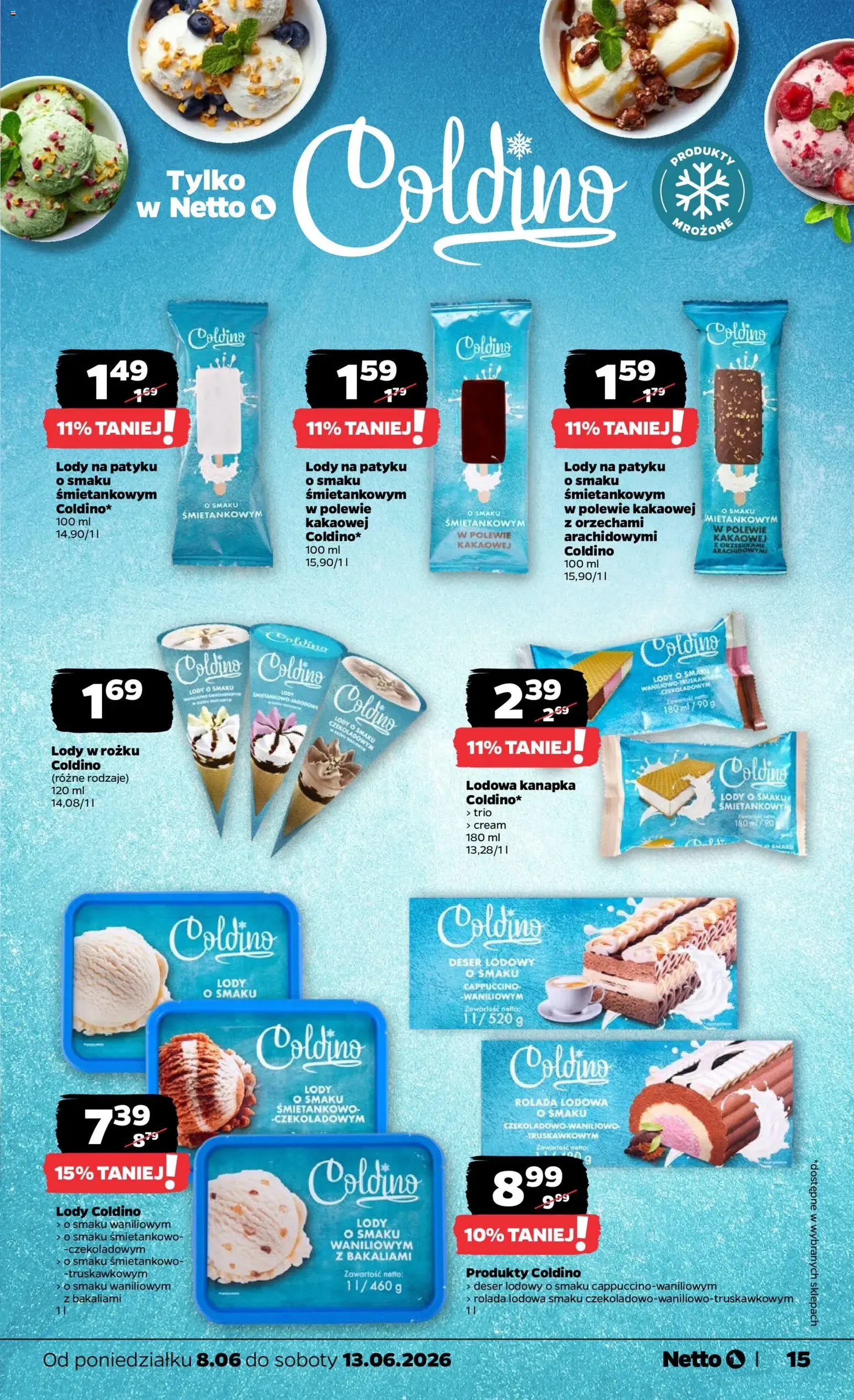 Netto gazetka od poniedziałku spożywcza - ważny gazetka od 08.06.2026 strona 15 z 41