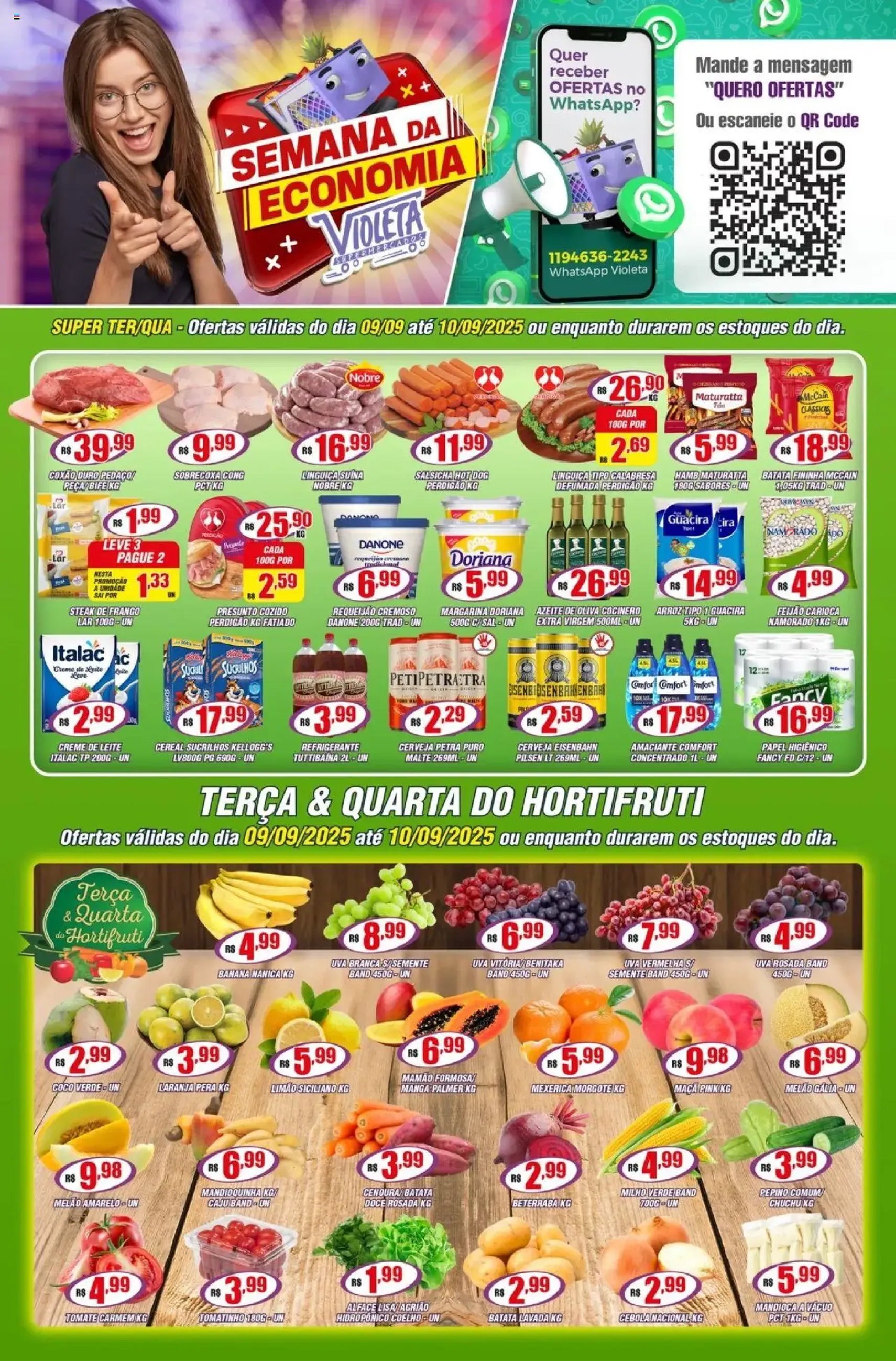 Violeta Supermercados - Ofertas da semana - folheto válido a partir de 09/09/2025 página 1 de 2