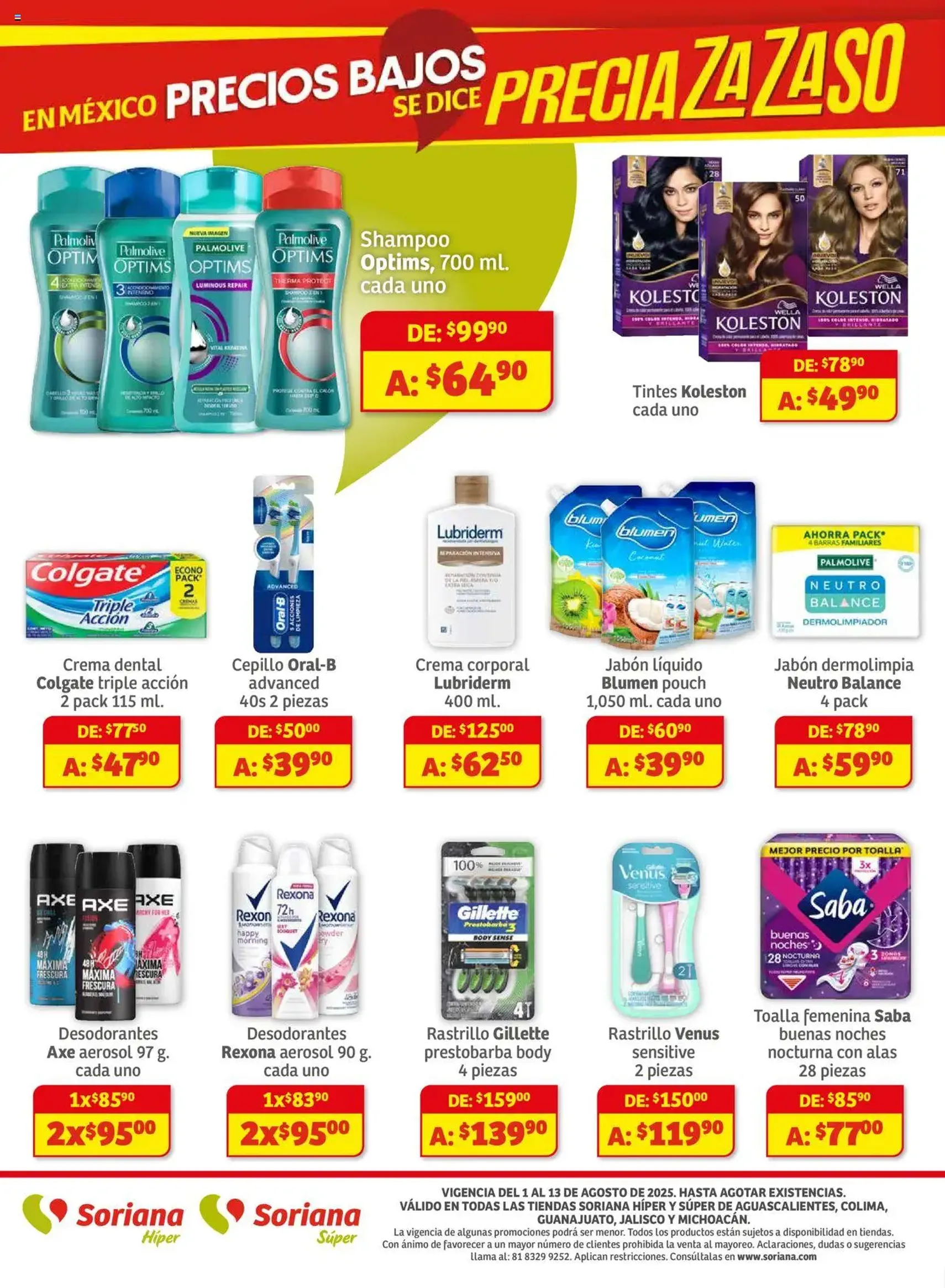 Soriana - Preciazazaso Híper: Ags, Col, Gto, Jal, Mich - folleto válido desde 01/08/2025 página 8 de 8