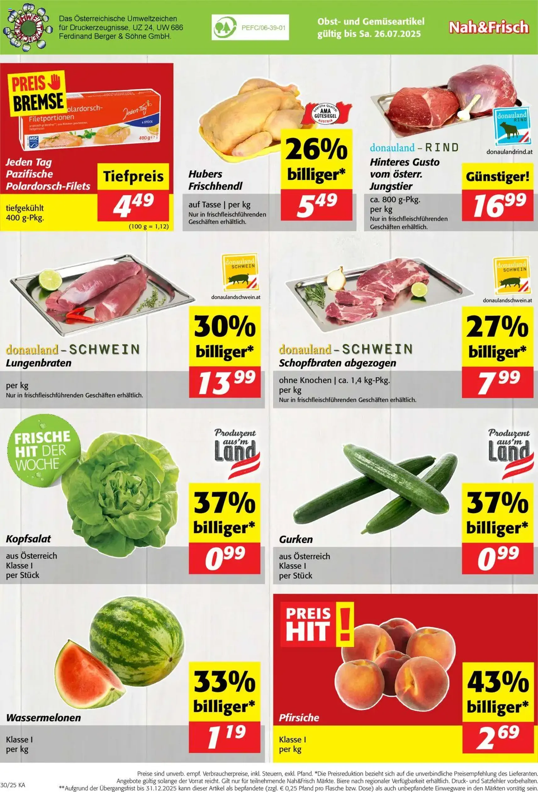 Nah und Frisch Flugblatt - Gültiger Prospekt ab 23.07.2025, Seite 8 von insgesamt 8