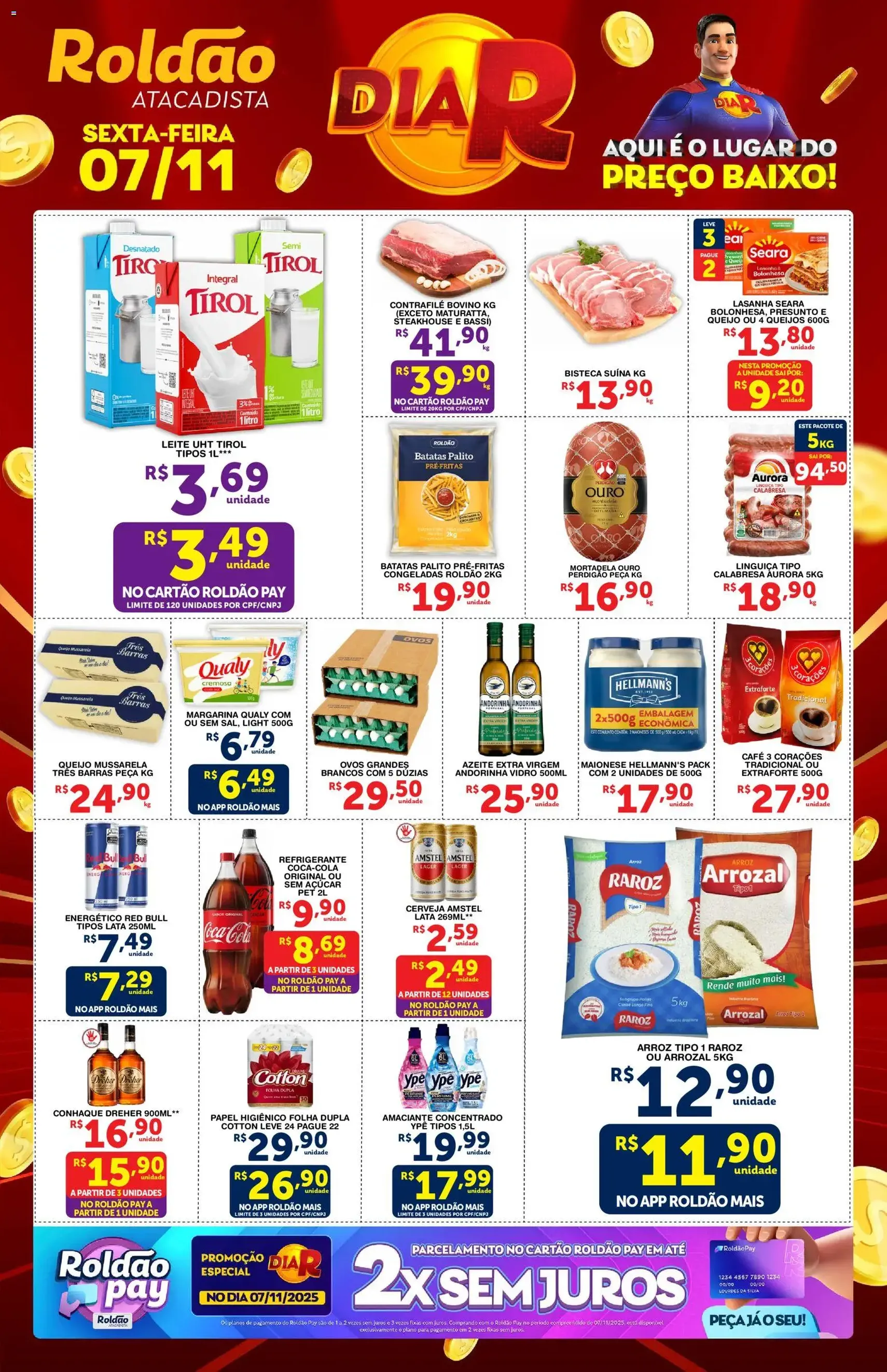 Roldão - Ofertas Dia R + Fim de Semana Arrasador - folheto válido a partir de 07/11/2025 página 1 de 4