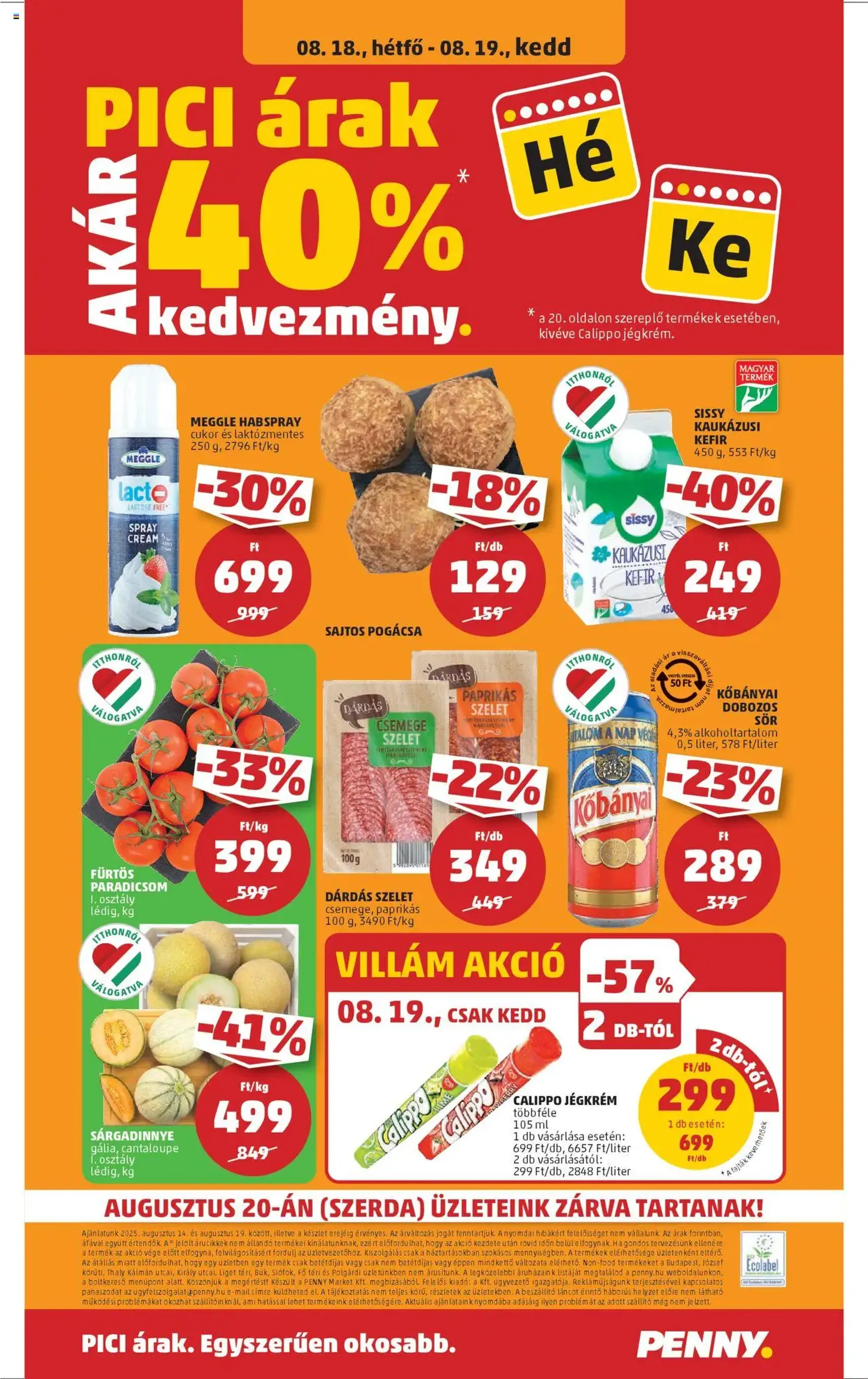 PENNY Akciós újság - 2025.08.14. érvényes szórólap 24 oldal 41 oldalból