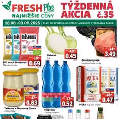 Fresh leták - náhľad letáku platný od 28.08.2025