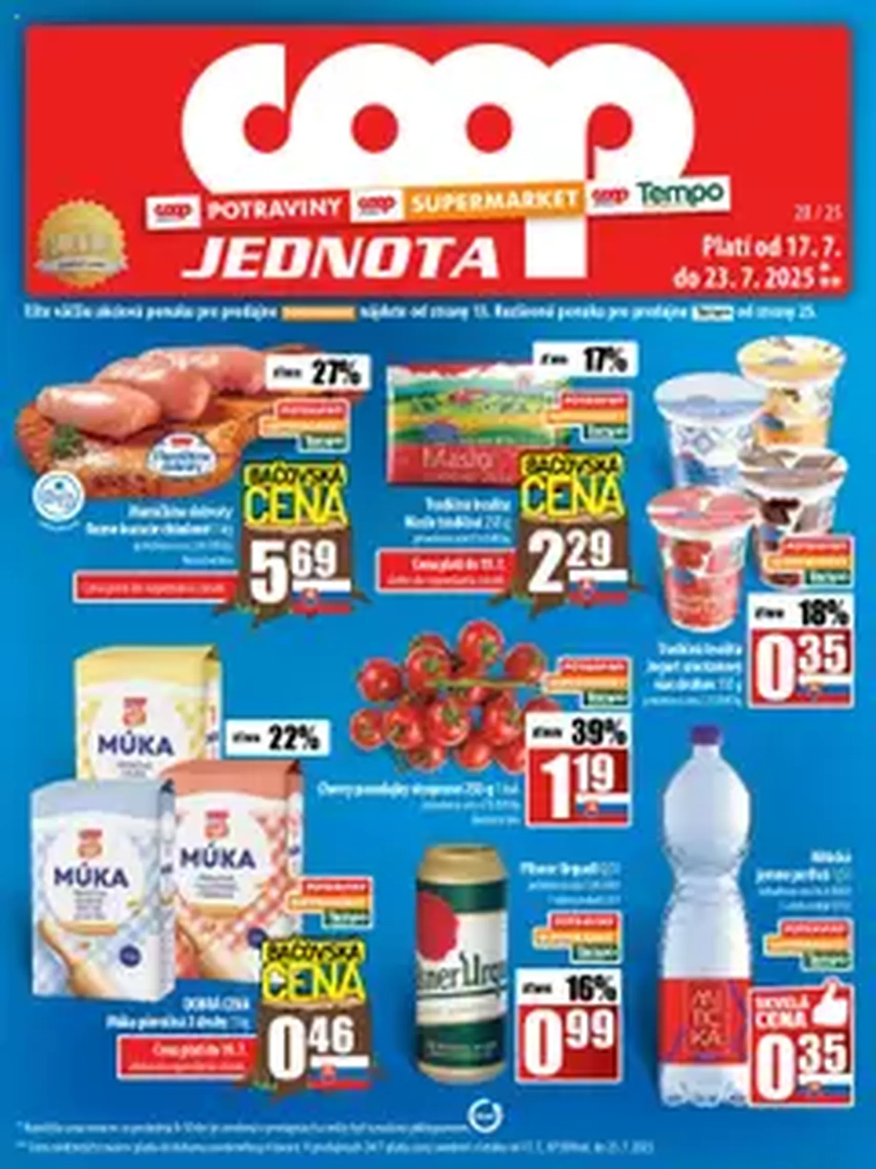 COOP Jednota leták - platný leták od 17.07.2025 strana 1 z 1