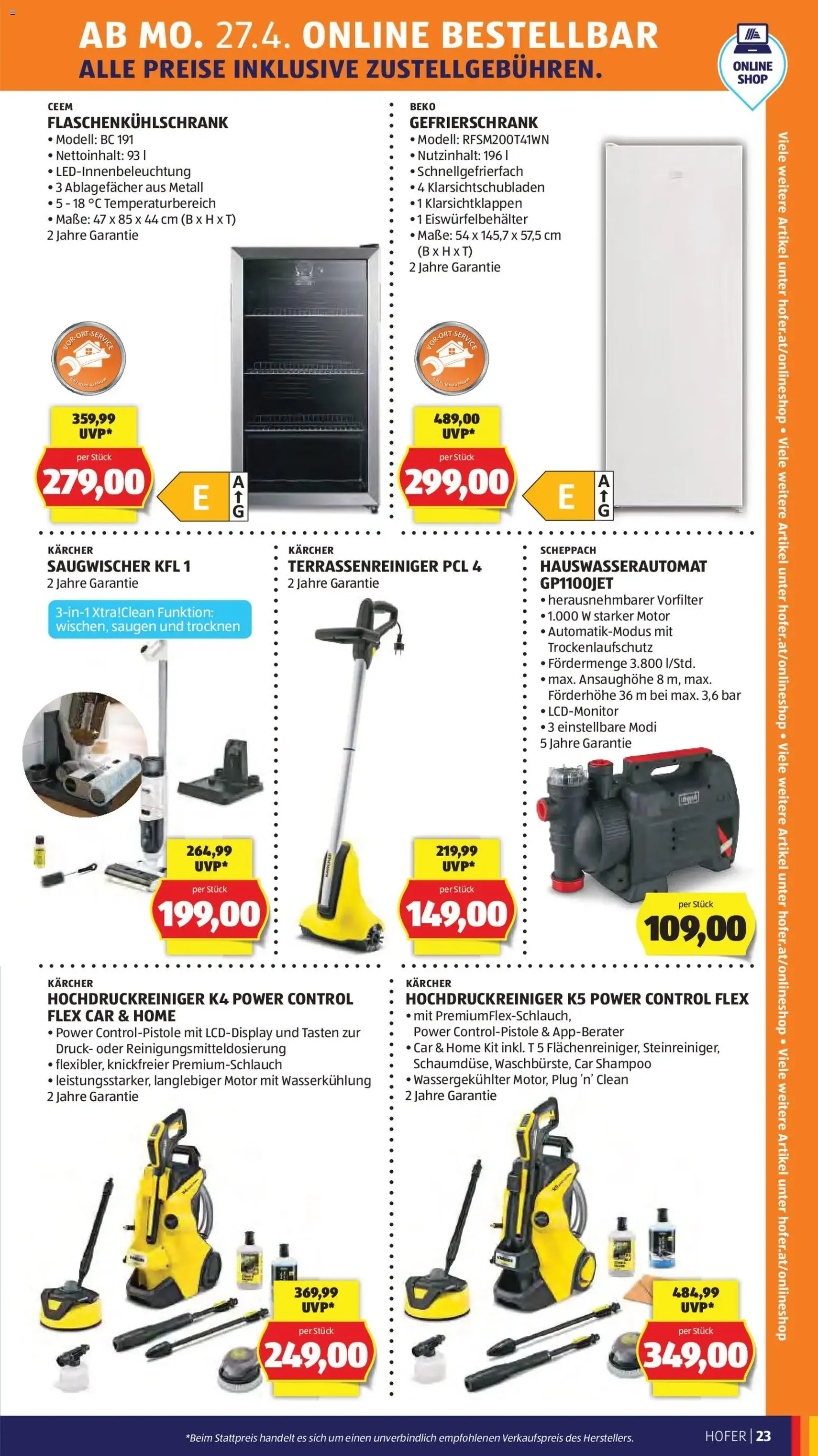 Hofer Flugblatt - Gültiger Prospekt ab 22.04.2026, Seite 27 von insgesamt 41