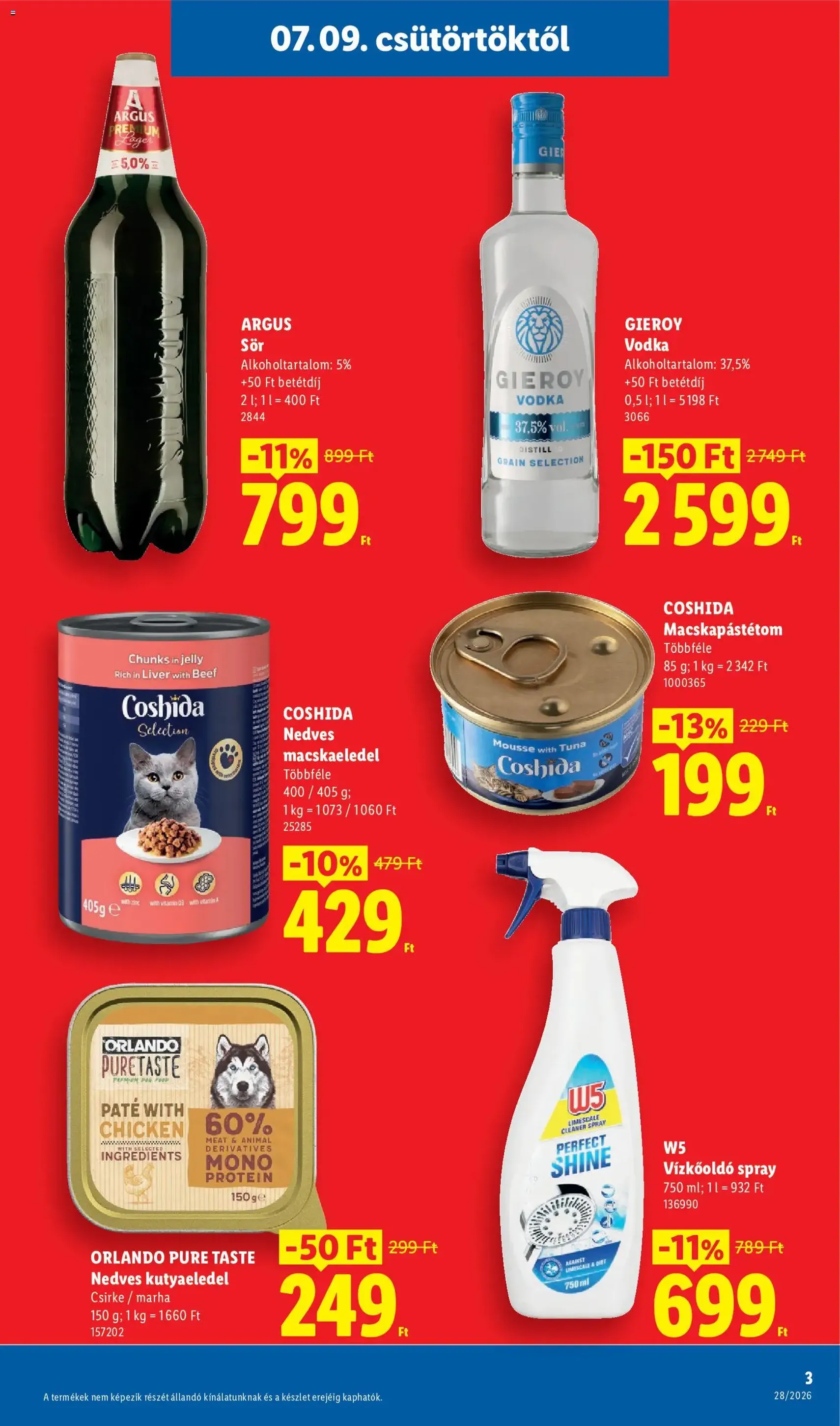 Lidl akciós újság - 2026.07.09. érvényes szórólap 3 oldal 80 oldalból