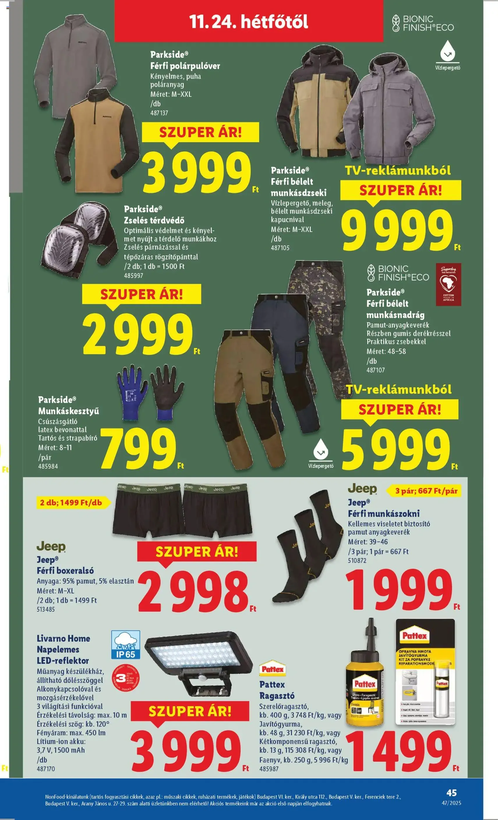 Lidl Black Friday - 2025.11.20. érvényes szórólap 45 oldal 66 oldalból