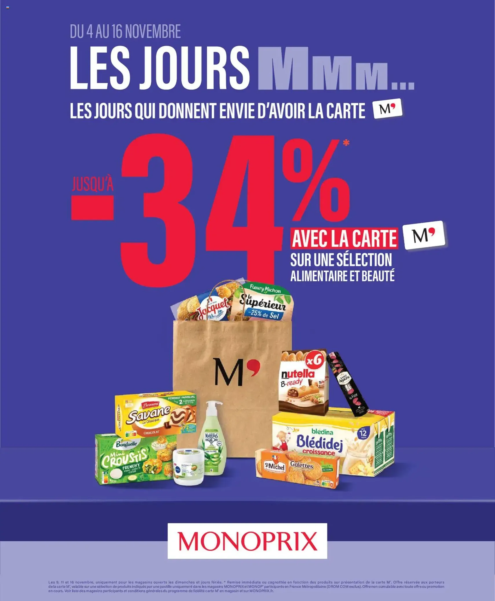 Monoprix catalogue - brochure valable à partir du 04/11/2025, page 1 sur 69