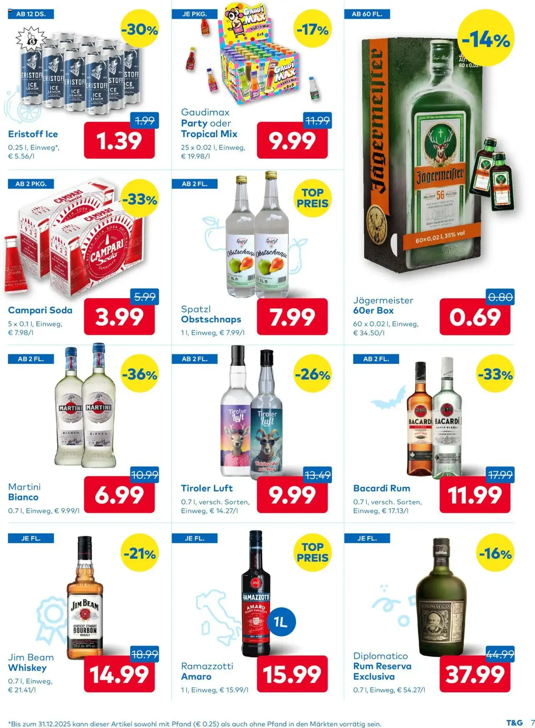 T&G Flugblatt - Gültiger Prospekt ab 31.07.2025, Seite 7 von insgesamt 8