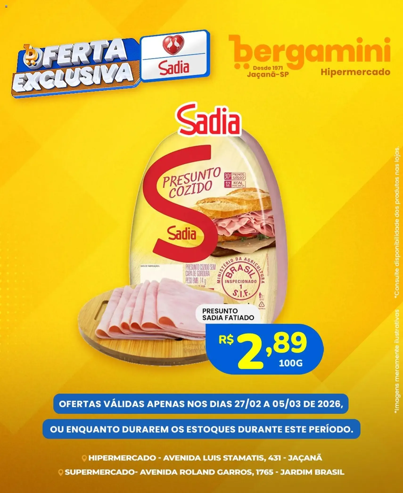 Supermercado Bergamini ofertas Sadia e a Perdigão - folheto válido a partir de 27/02/2026 página 4 de 8