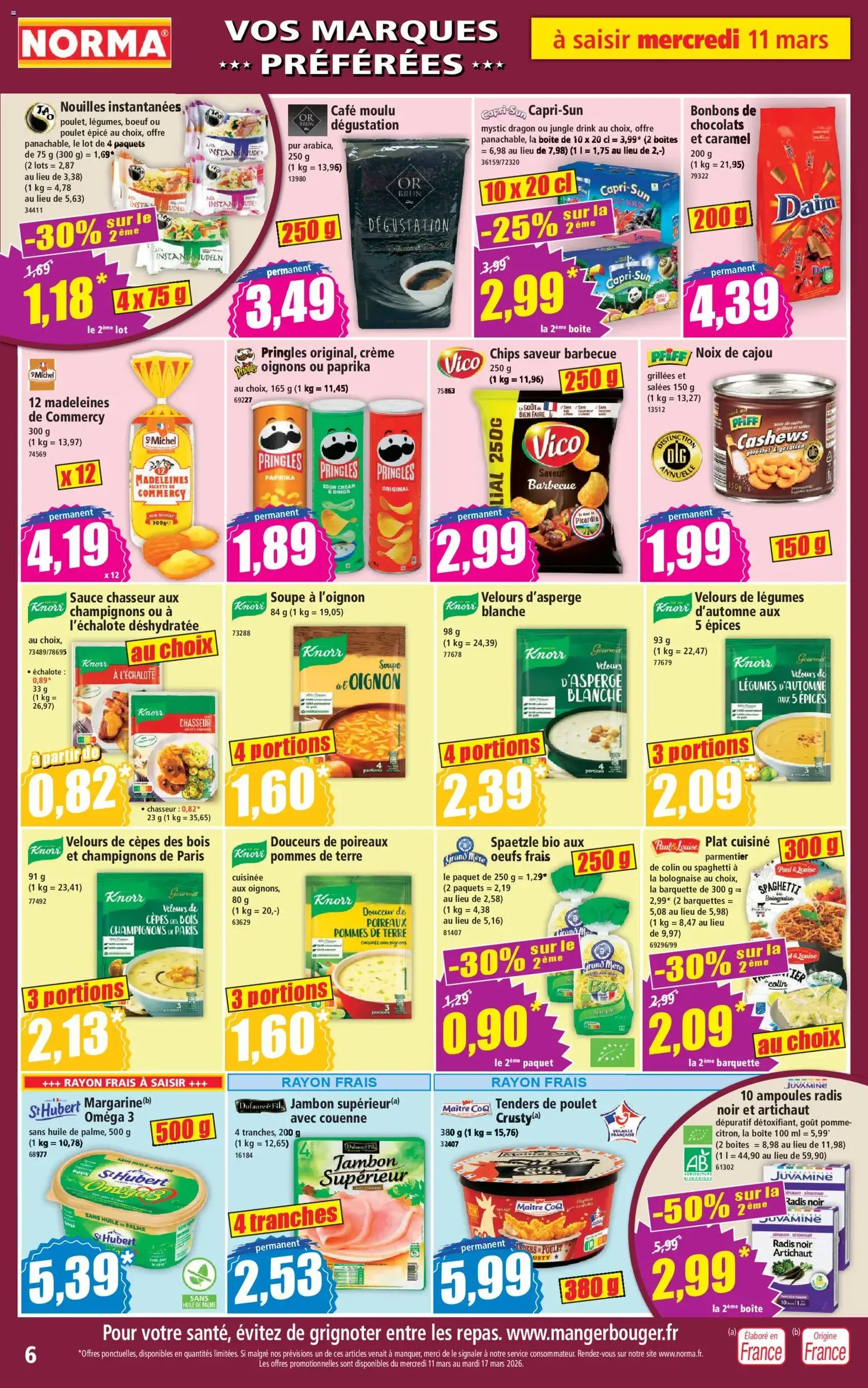 Norma catalogue - brochure valable à partir du 11/03/2026, page 6 sur 14