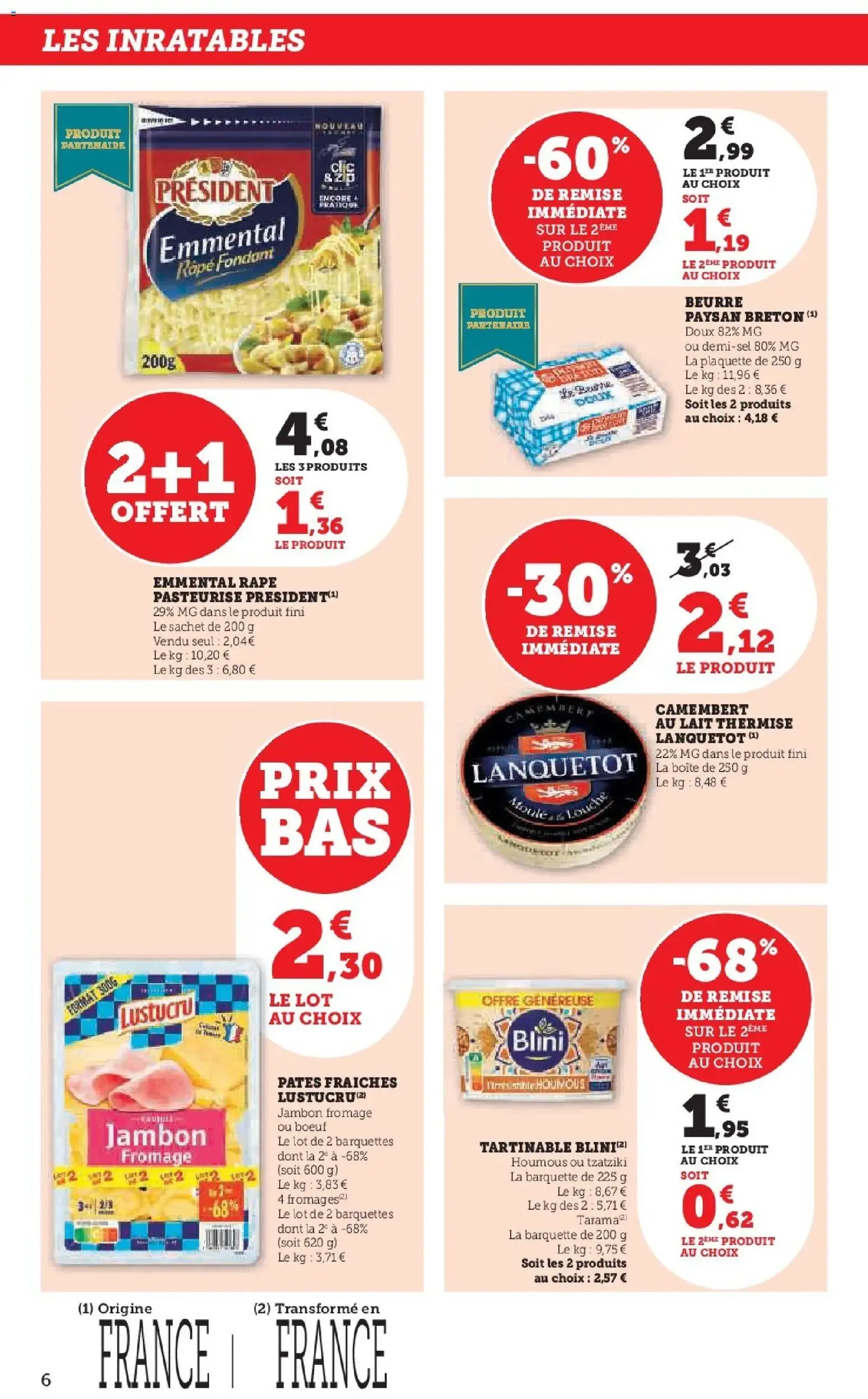Hyper U - Les prix bas de la semaine - brochure valable à partir du 02/12/2025, page 6 sur 40
