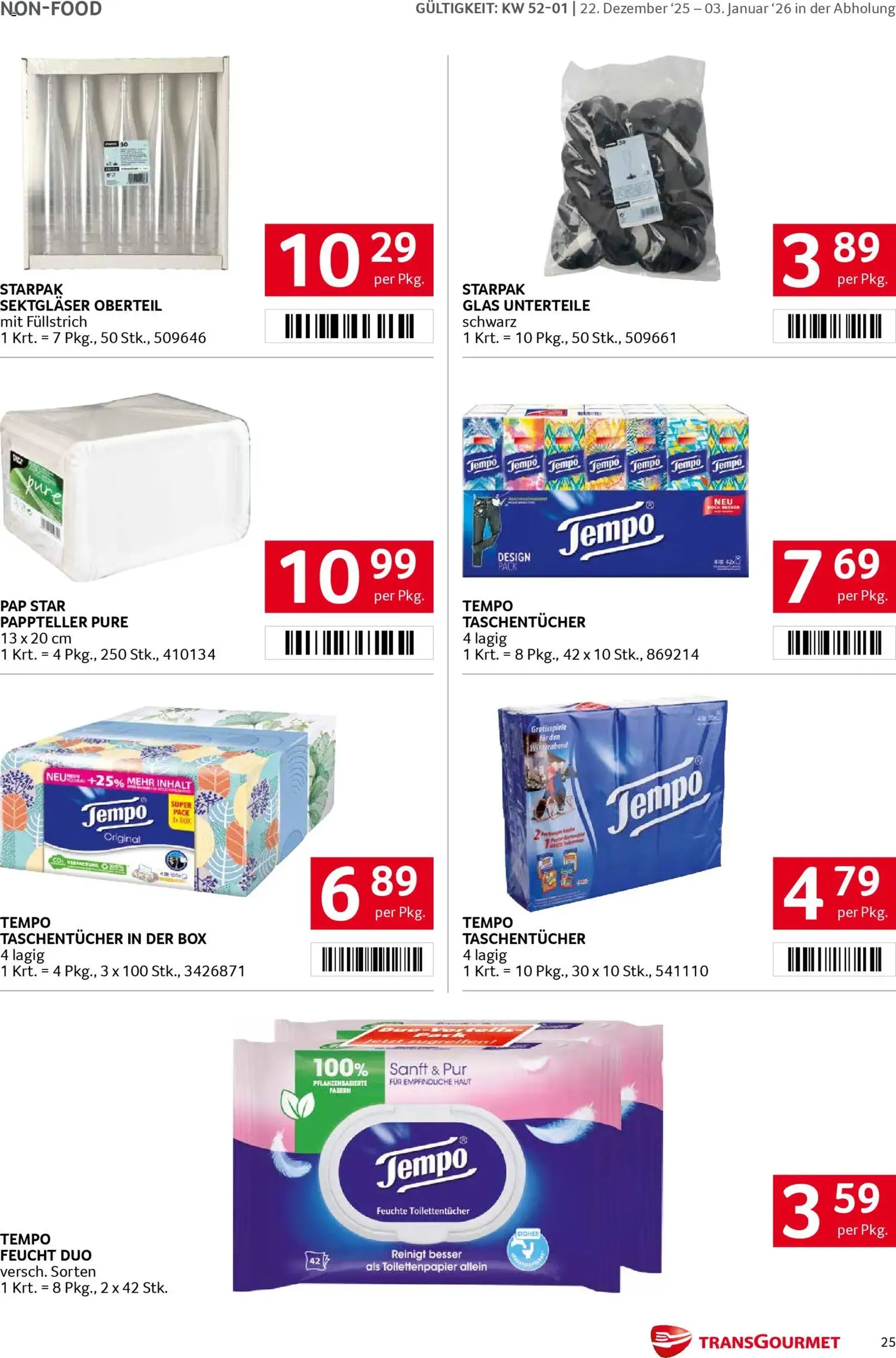 Transgourmet Flugblatt - Gültiger Prospekt ab 22.12.2025, Seite 25 von insgesamt 36