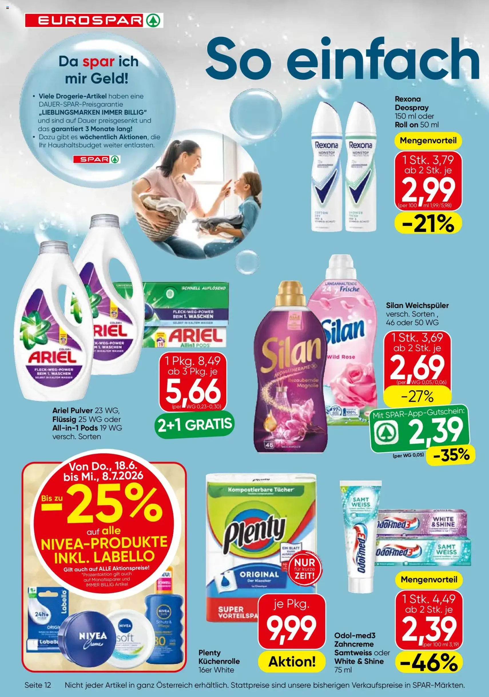 Eurospar Flugblatt - Gültiger Prospekt ab 18.06.2026, Seite 12 von insgesamt 16