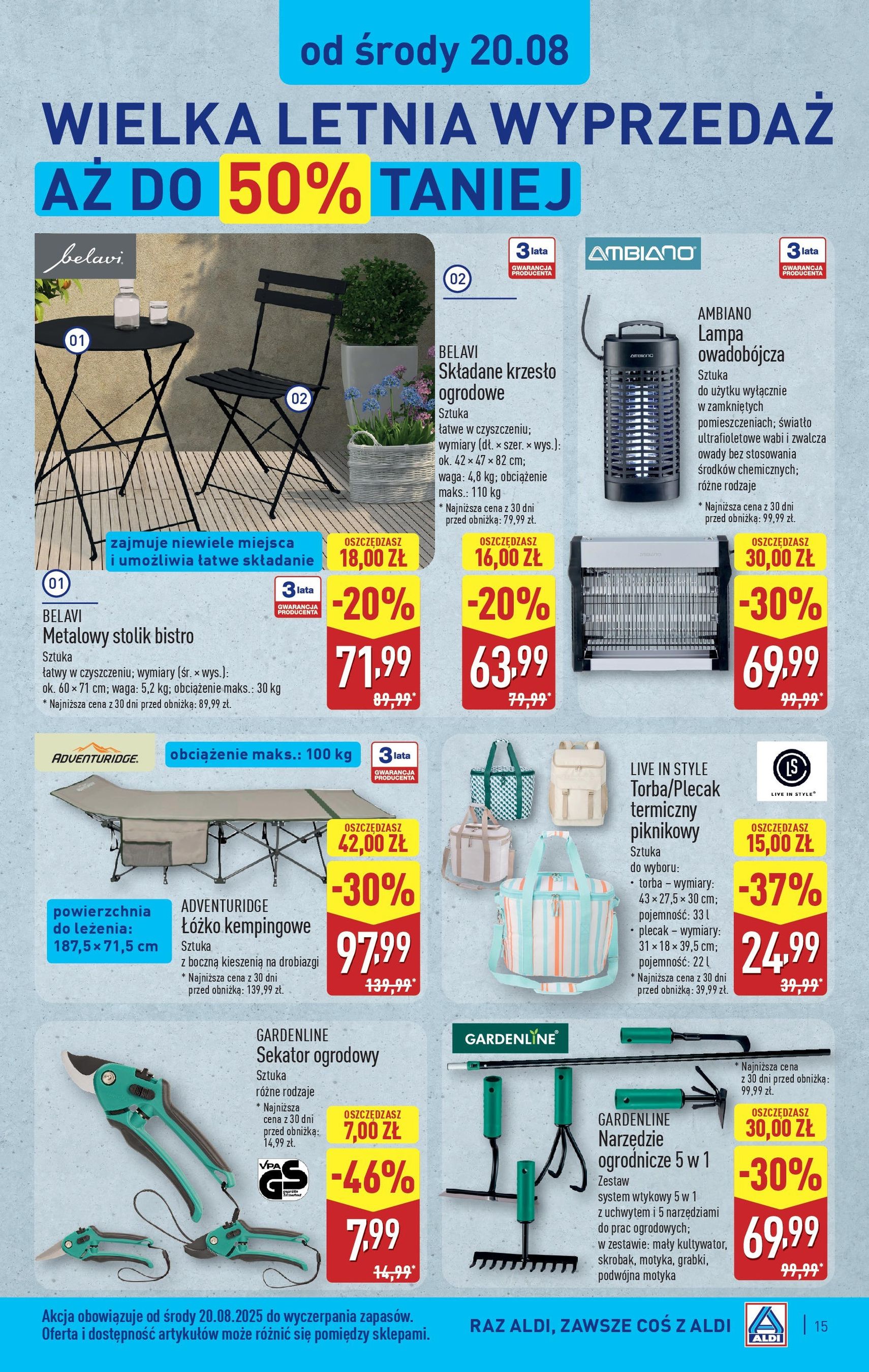 Aldi Gazetka - ważny gazetka od 18.08.2025 strona 15 z 28 Aldi Gazetka - ważny gazetka od 18.08.2025 strona 15 z 28