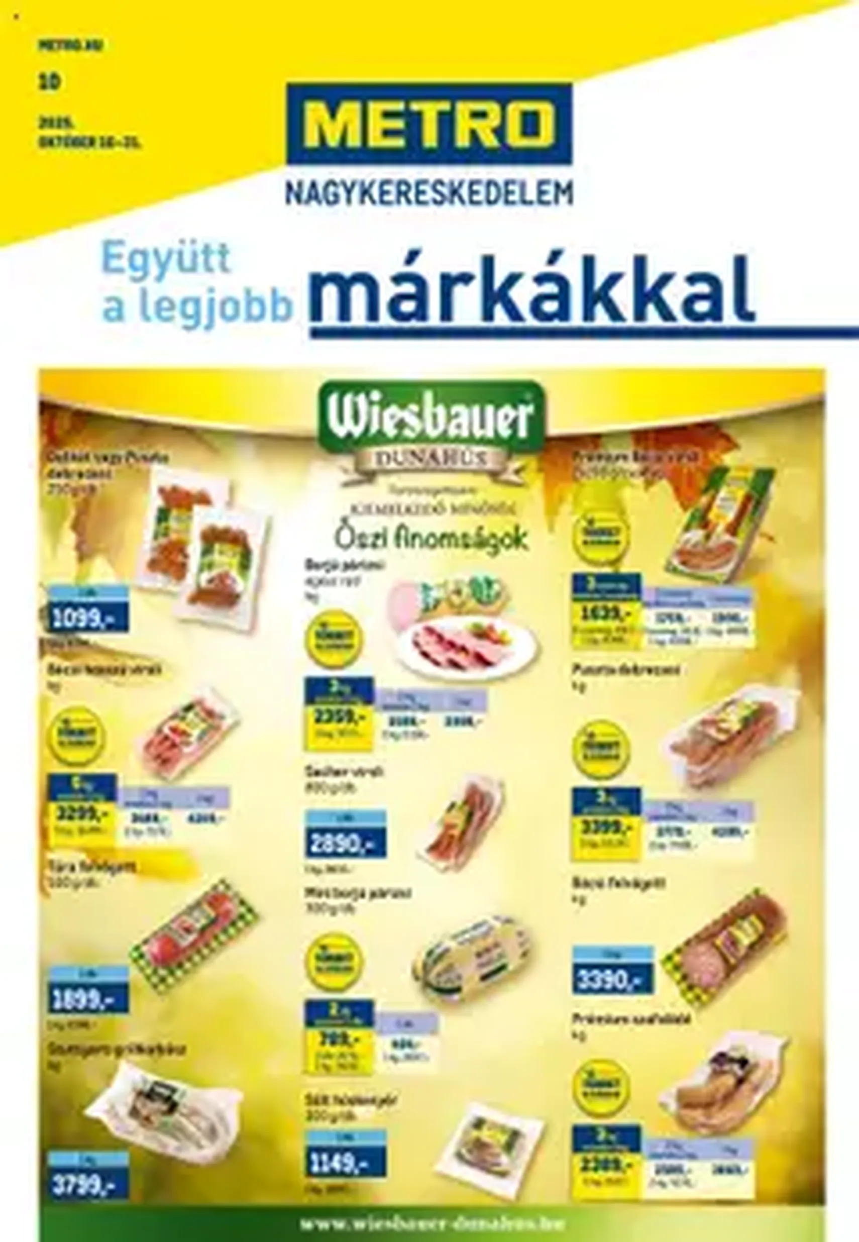 Metro Akciós újság - 2025.10.16. érvényes szórólap 1 oldal 1 oldalból