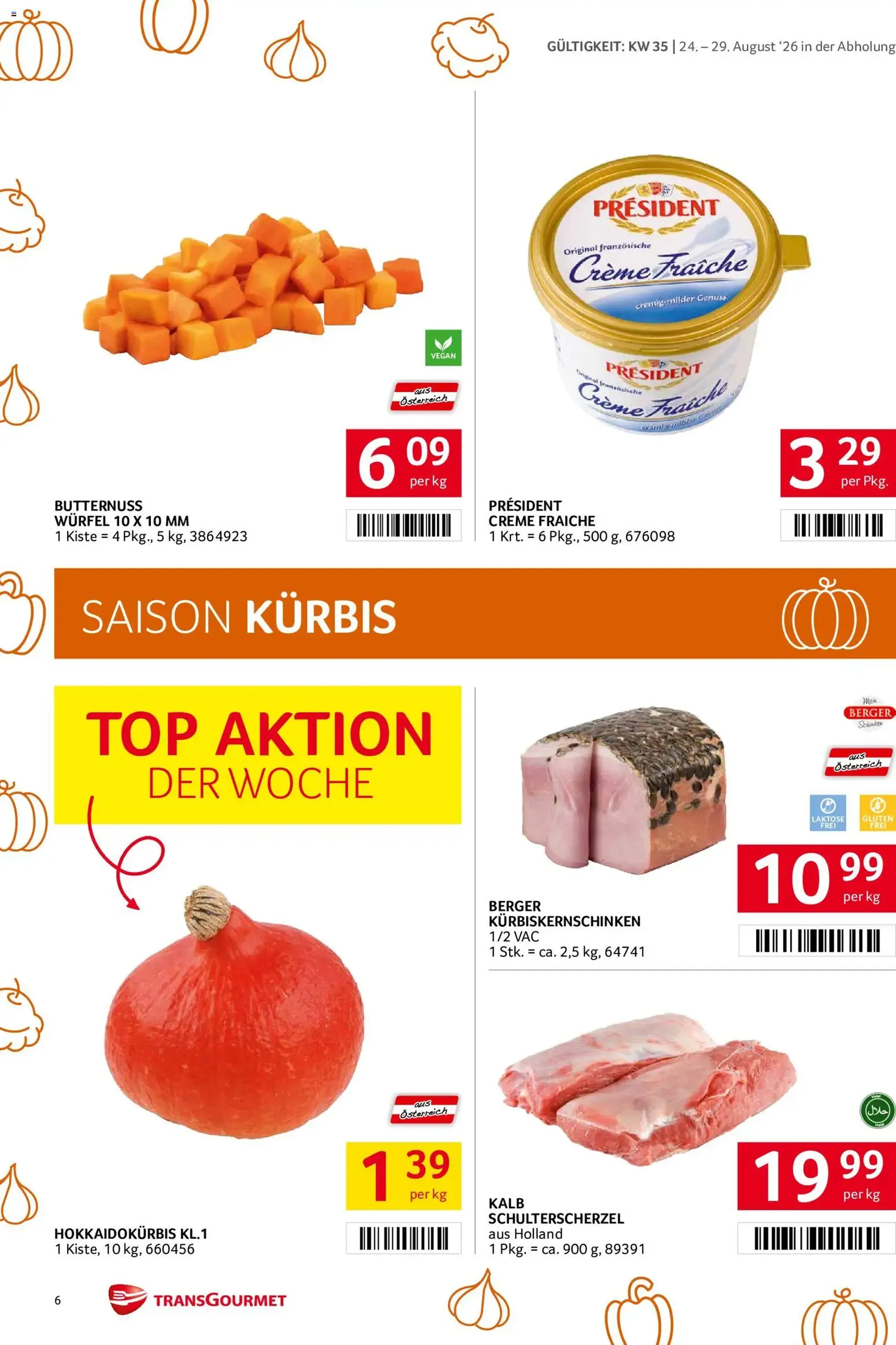 Transgourmet Flugblatt - Gültiger Prospekt ab 24.08.2026, Seite 6 von insgesamt 28