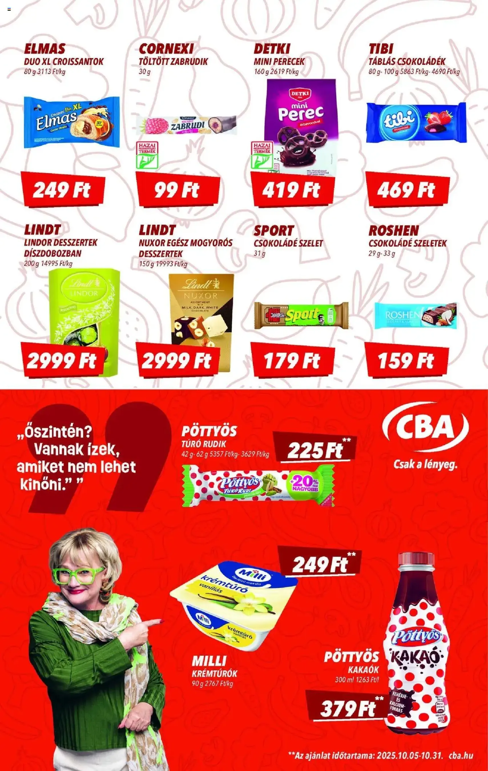 CBA Akciós újság - 2025.10.09. érvényes szórólap 4 oldal 8 oldalból