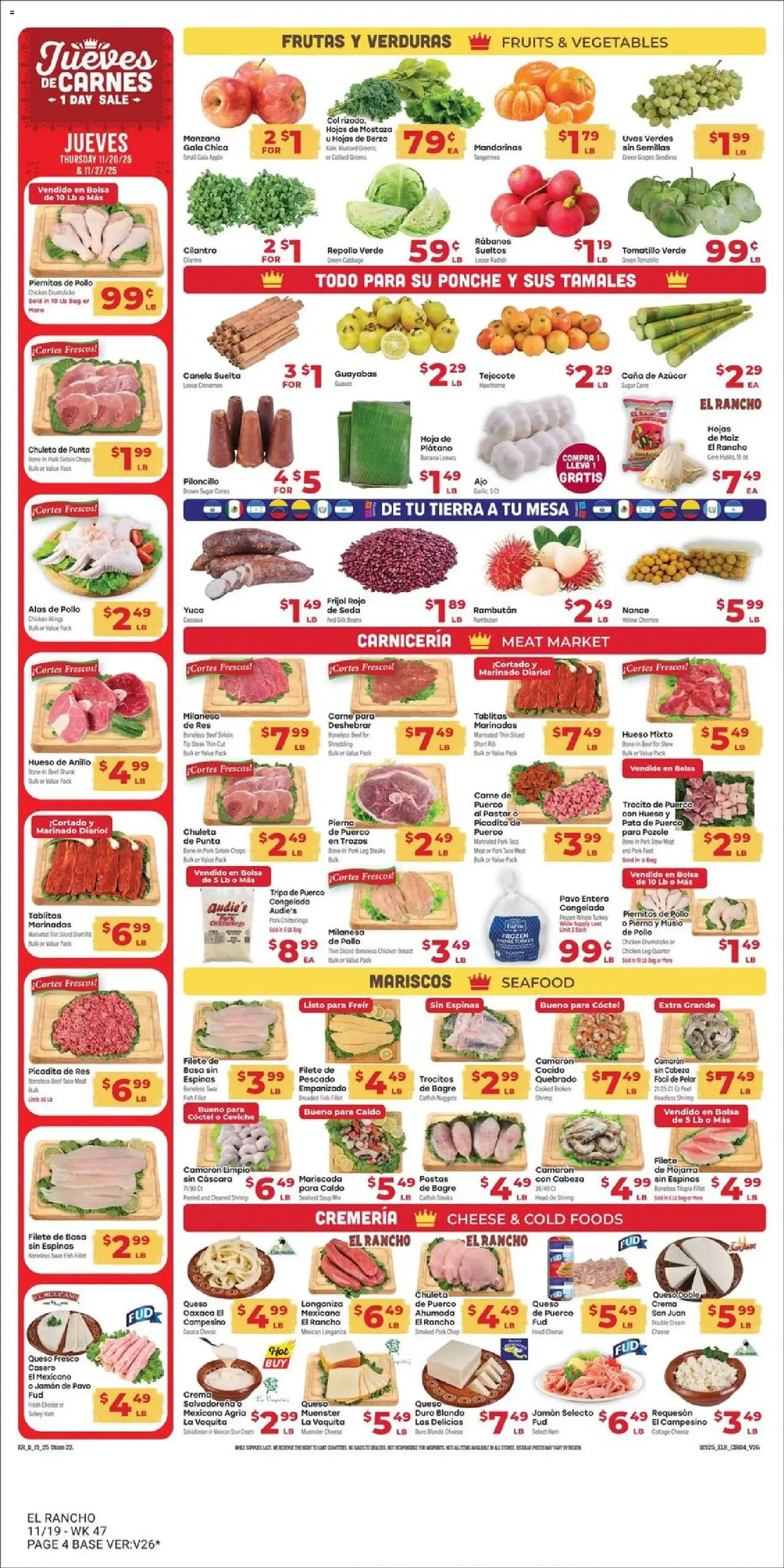 El Rancho Weekly Ad - valid flyer from 11/19/2025, page 4 of 6