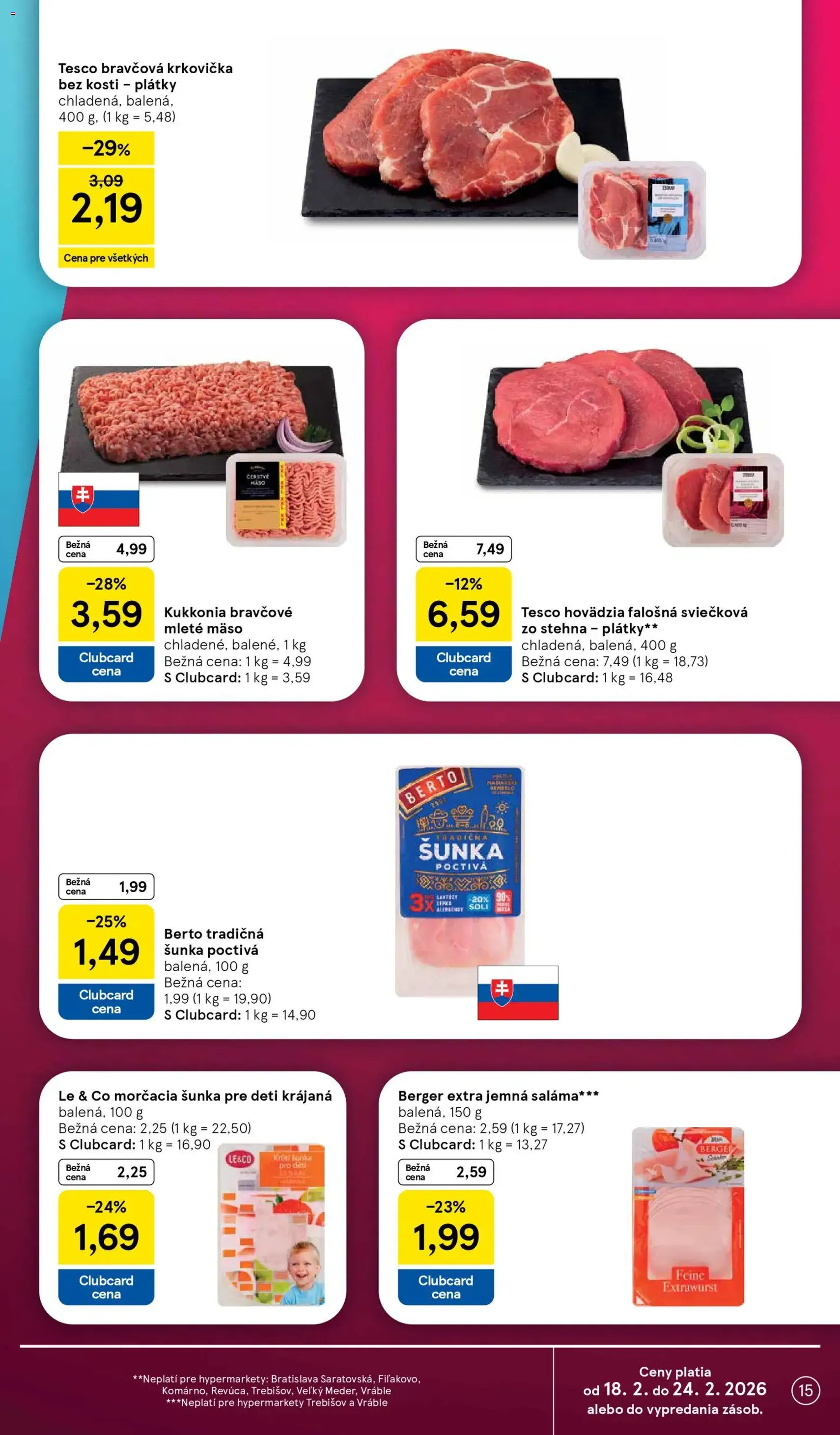 Tesco Hypermarket - leták - platný leták od 18.02.2026 strana 15 z 38