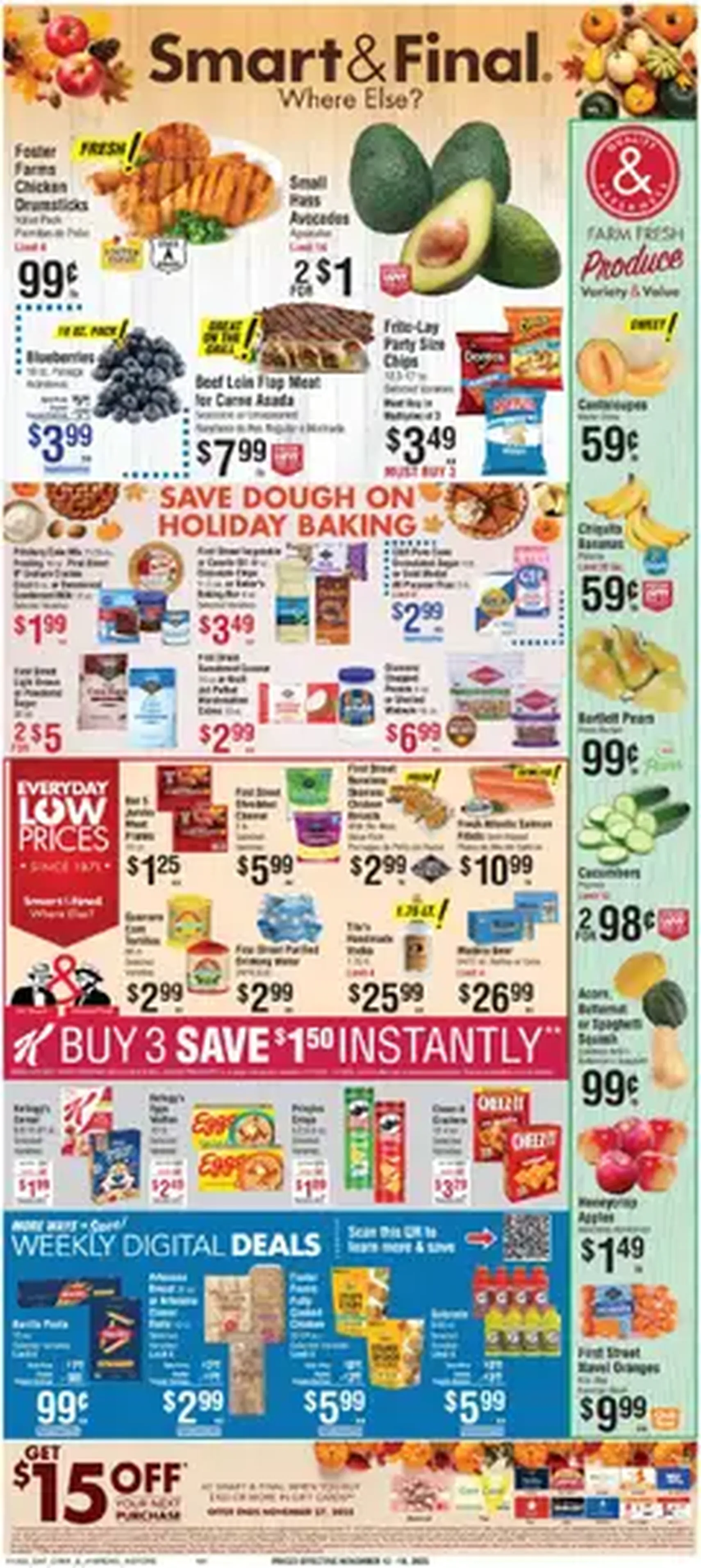 Smart & Final Weekly Ad - valid flyer from 11/12/2025, page 1 of 1