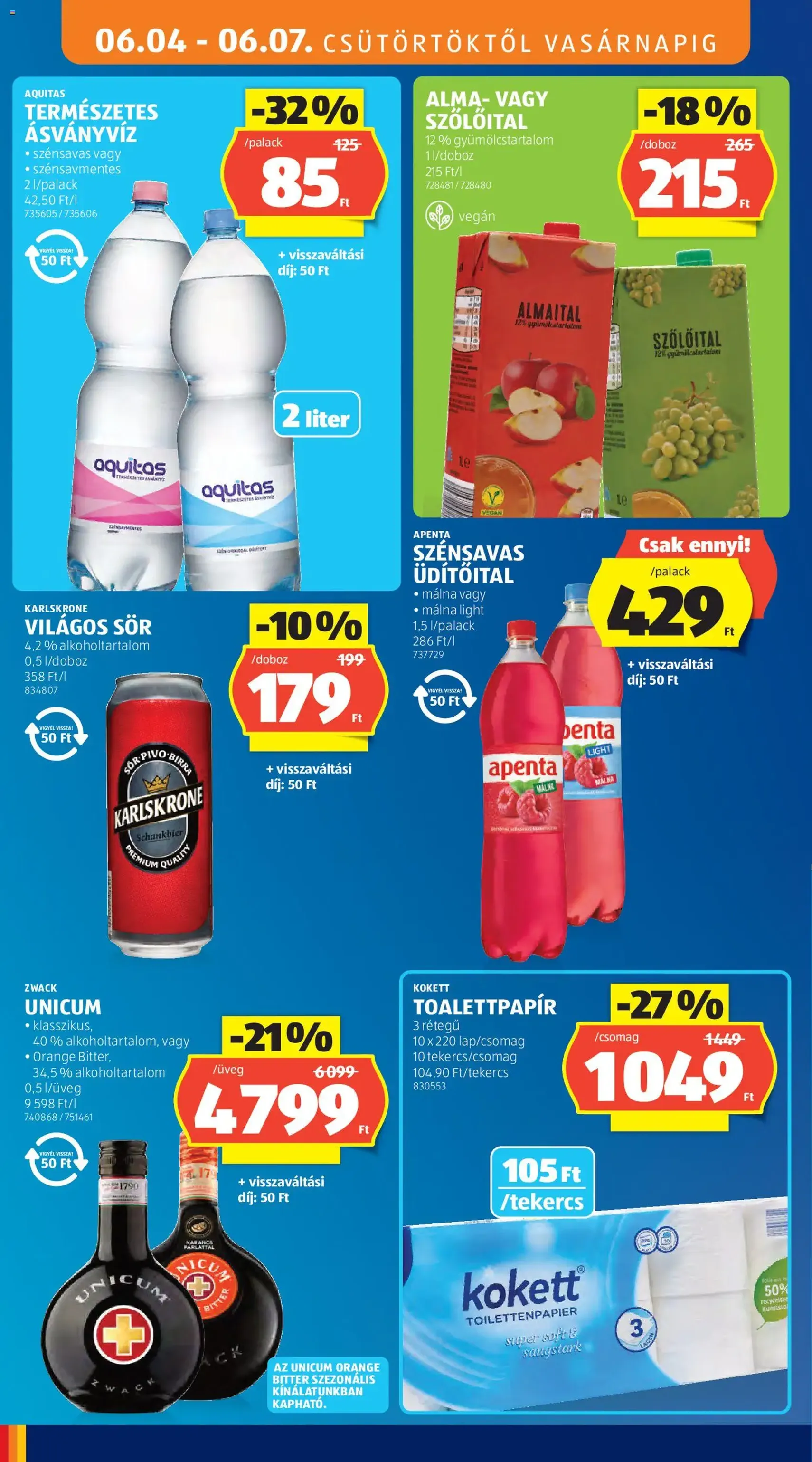 Aldi akciós újság - 2026.06.04. érvényes szórólap 14 oldal 35 oldalból