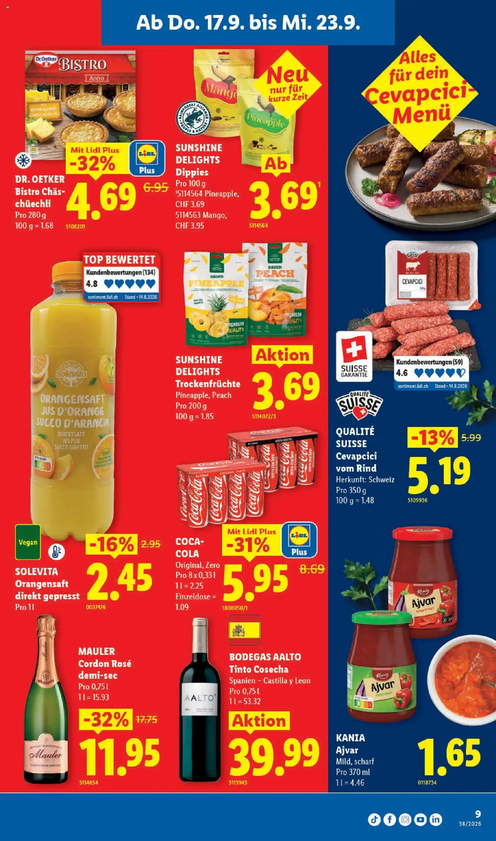 Lidl aktionen - Gültiger Prospekt ab 17.09.2026, Seite 9 von insgesamt 32