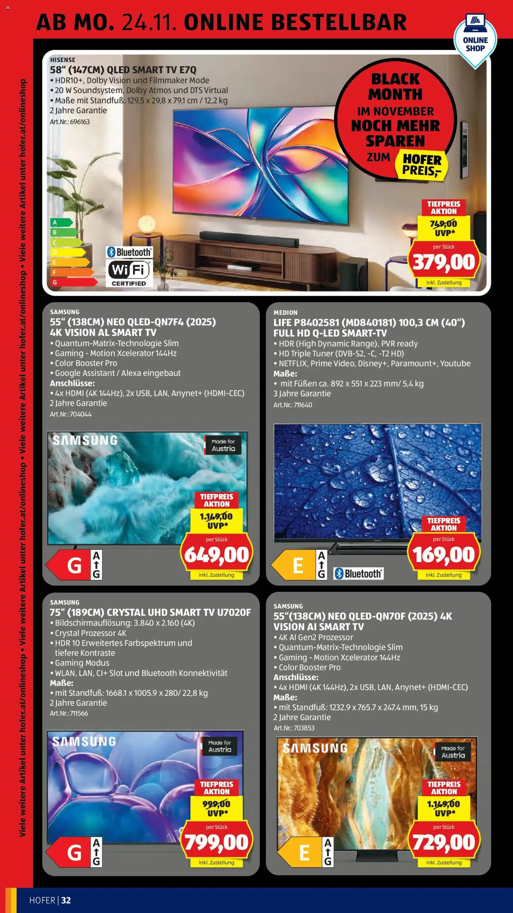 Hofer - Black Friday - Gültiger Prospekt ab 21.11.2025, Seite 46 von insgesamt 63