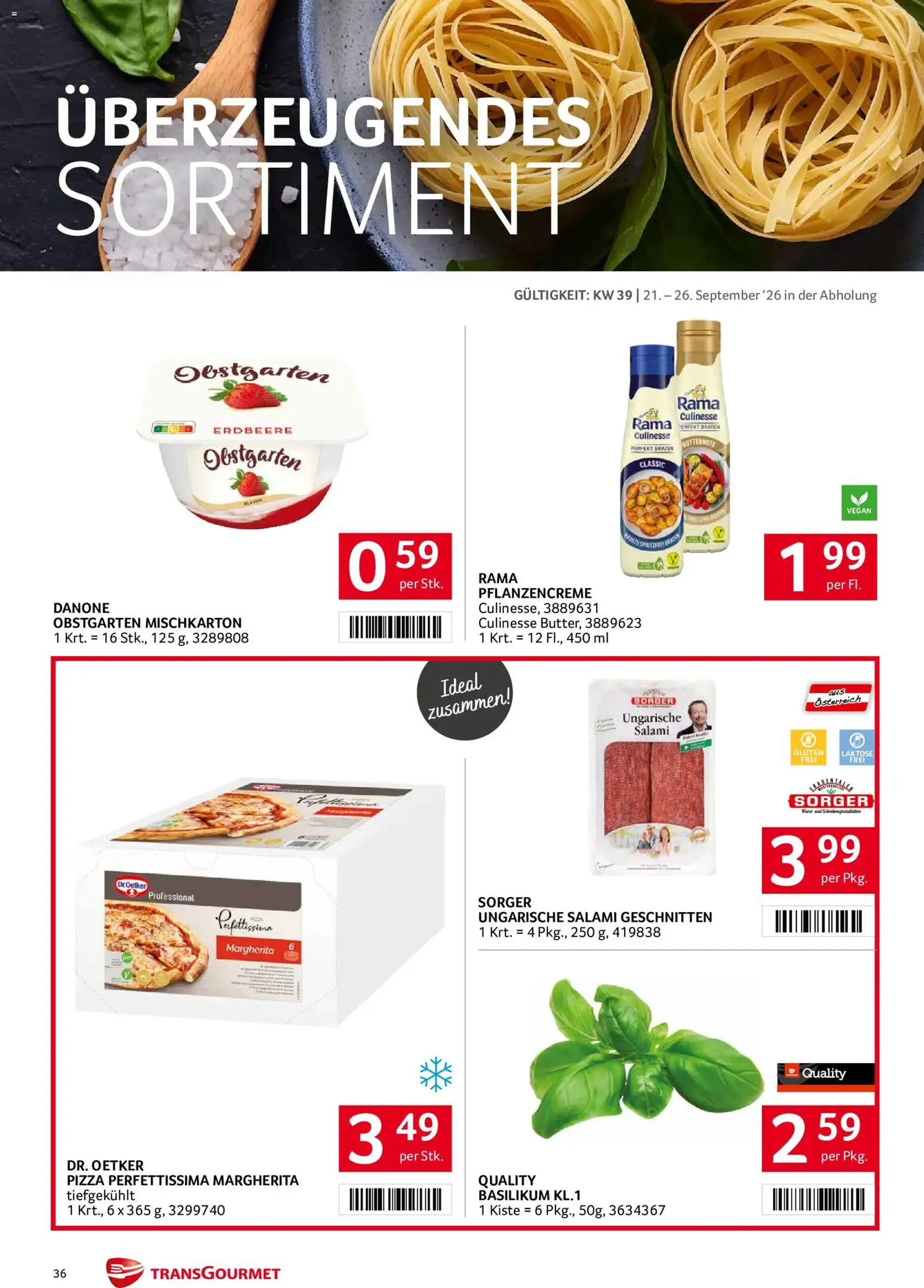 Transgourmet Flugblatt - Gültiger Prospekt ab 20.09.2026, Seite 34 von insgesamt 38