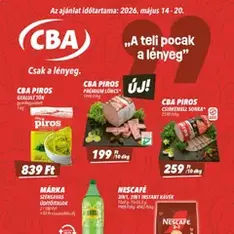 CBA akciós újság - szórólap előnézete érvényes 2026.05.14. -tól