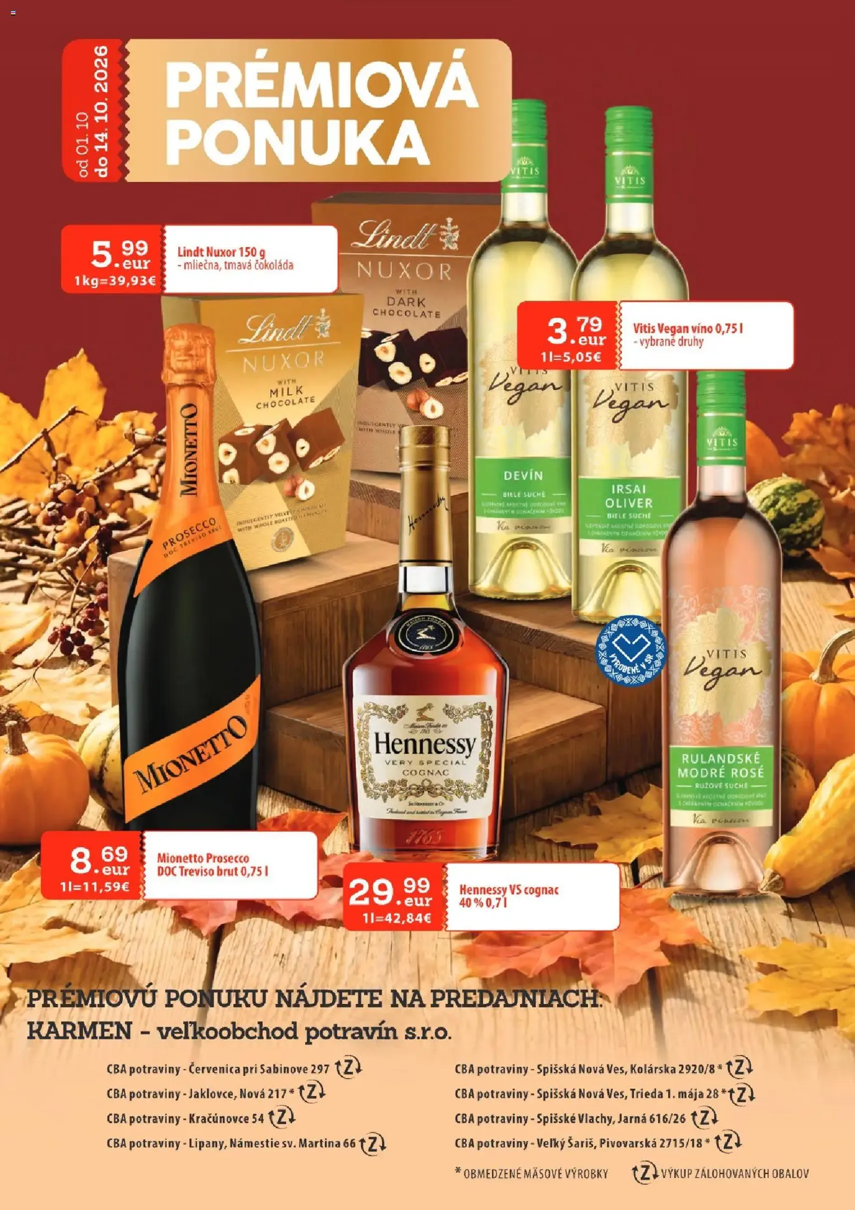 KARMEN CBA leták - platný leták od 01.10.2026 strana 29 z 32