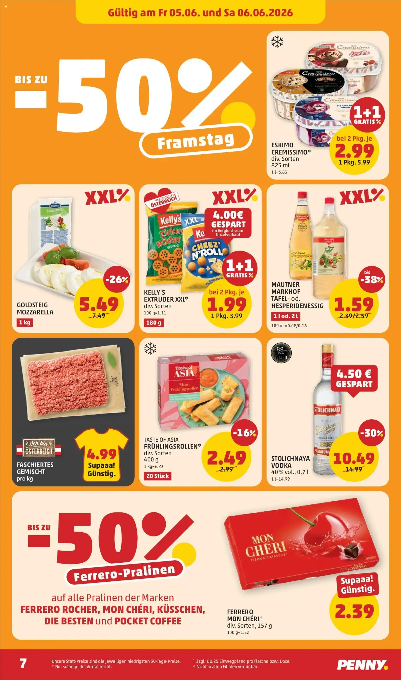 Penny Markt - Flugblatt - Gültiger Prospekt ab 03.06.2026, Seite 7 von insgesamt 32