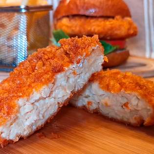 Recipe preview Easiest homemade fried crispy chicken burger recipe