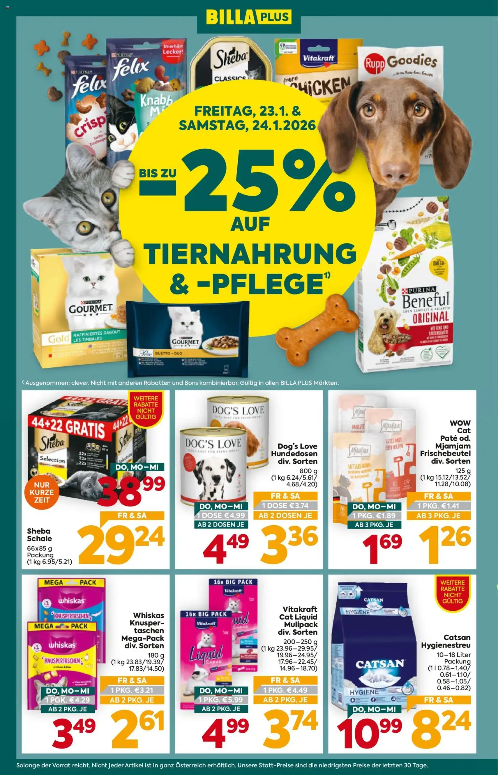 Billa Plus Flugblatt - Gültiger Prospekt ab 22.01.2026, Seite 2 von insgesamt 20