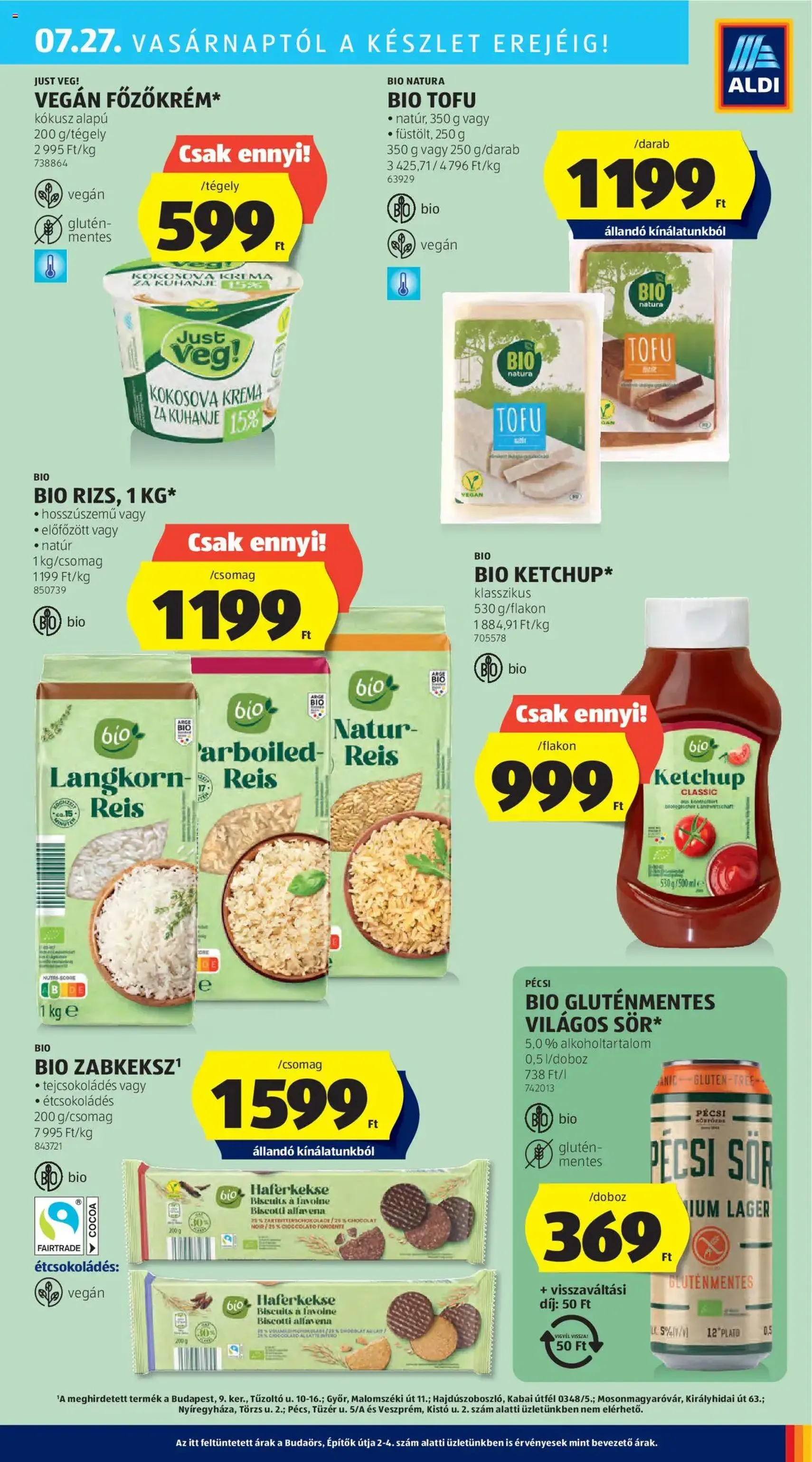 Aldi Akciós újság - 2025.07.24. érvényes szórólap 35 oldal 50 oldalból Aldi Akciós újság - 2025.07.24. érvényes szórólap 35 oldal 50 oldalból