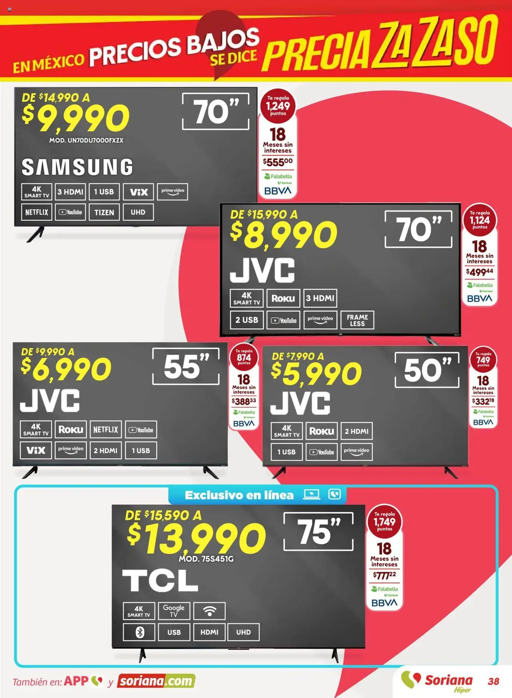 Soriana - Preciazazaso Híper: Ags, Col, Gto, Jal, Mich - folleto válido desde 14/08/2025 página 38 de 55 Soriana - Preciazazaso Híper: Ags, Col, Gto, Jal, Mich - folleto válido desde 14/08/2025 página 38 de 55