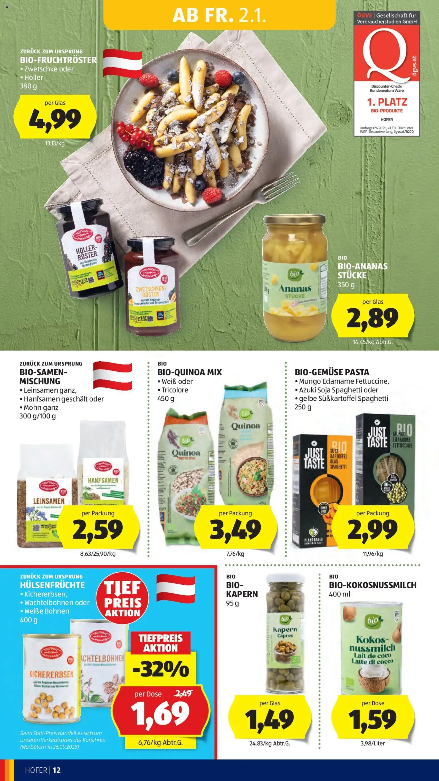 Hofer AT Akciós újság - 2026.01.02. érvényes szórólap 14 oldal 45 oldalból