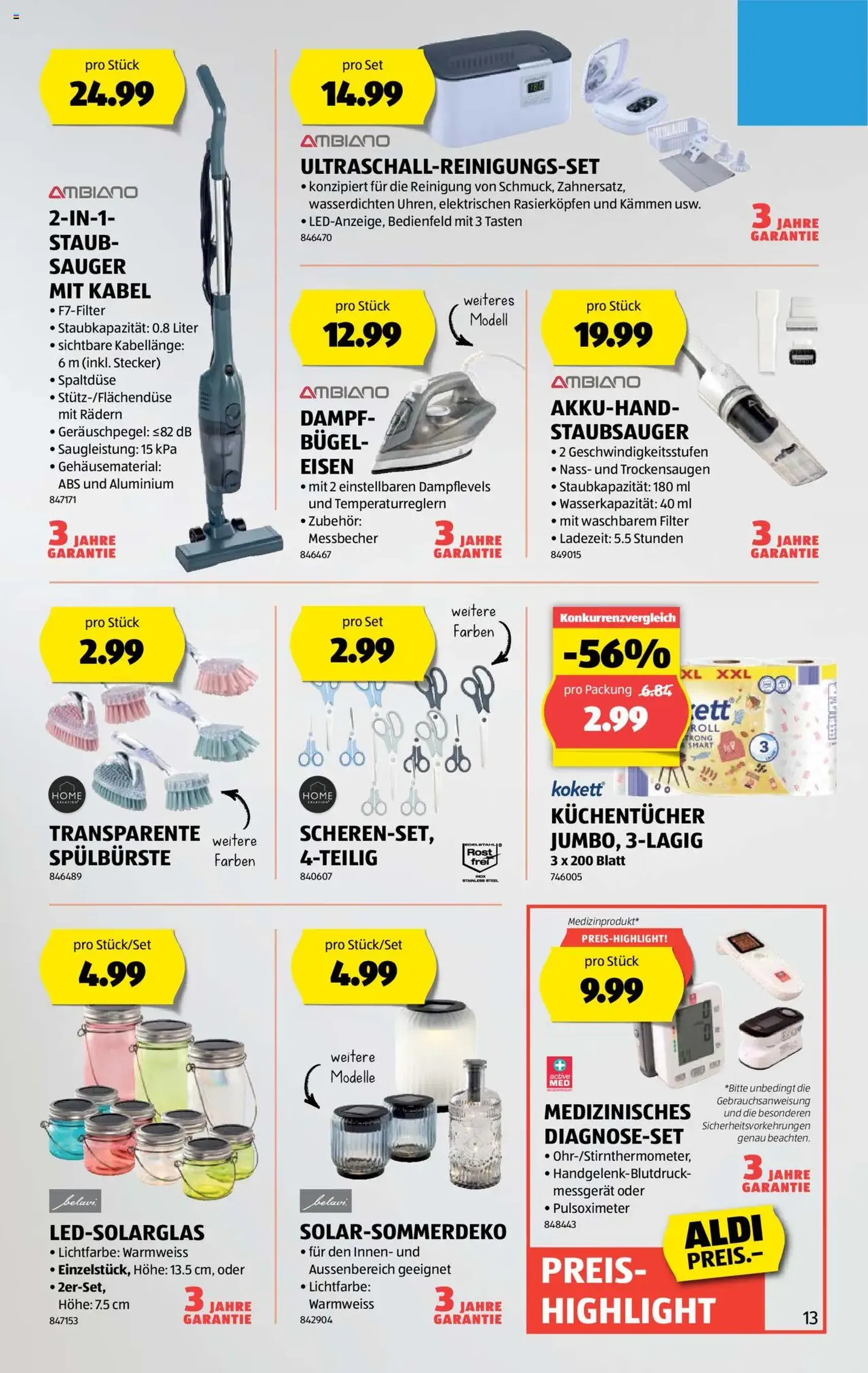 Aldi Aktionen - Gültiger Prospekt ab 31.07.2025, Seite 13 von insgesamt 35 Aldi Aktionen - Gültiger Prospekt ab 31.07.2025, Seite 13 von insgesamt 35