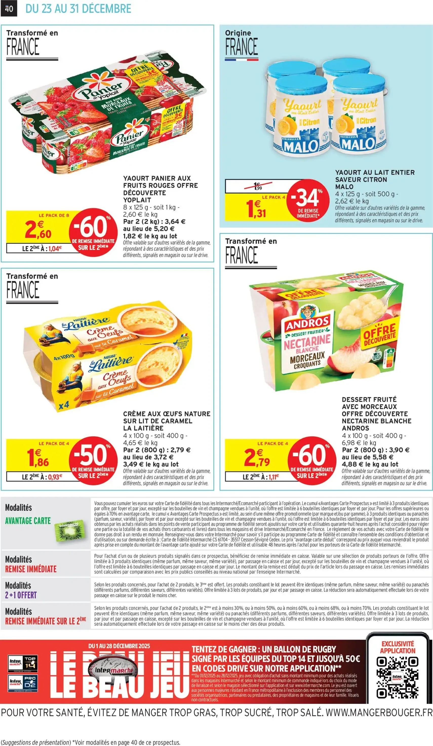 Intermarché catalogue semaine 52 - brochure valable à partir du 23/12/2025, page 40 sur 44