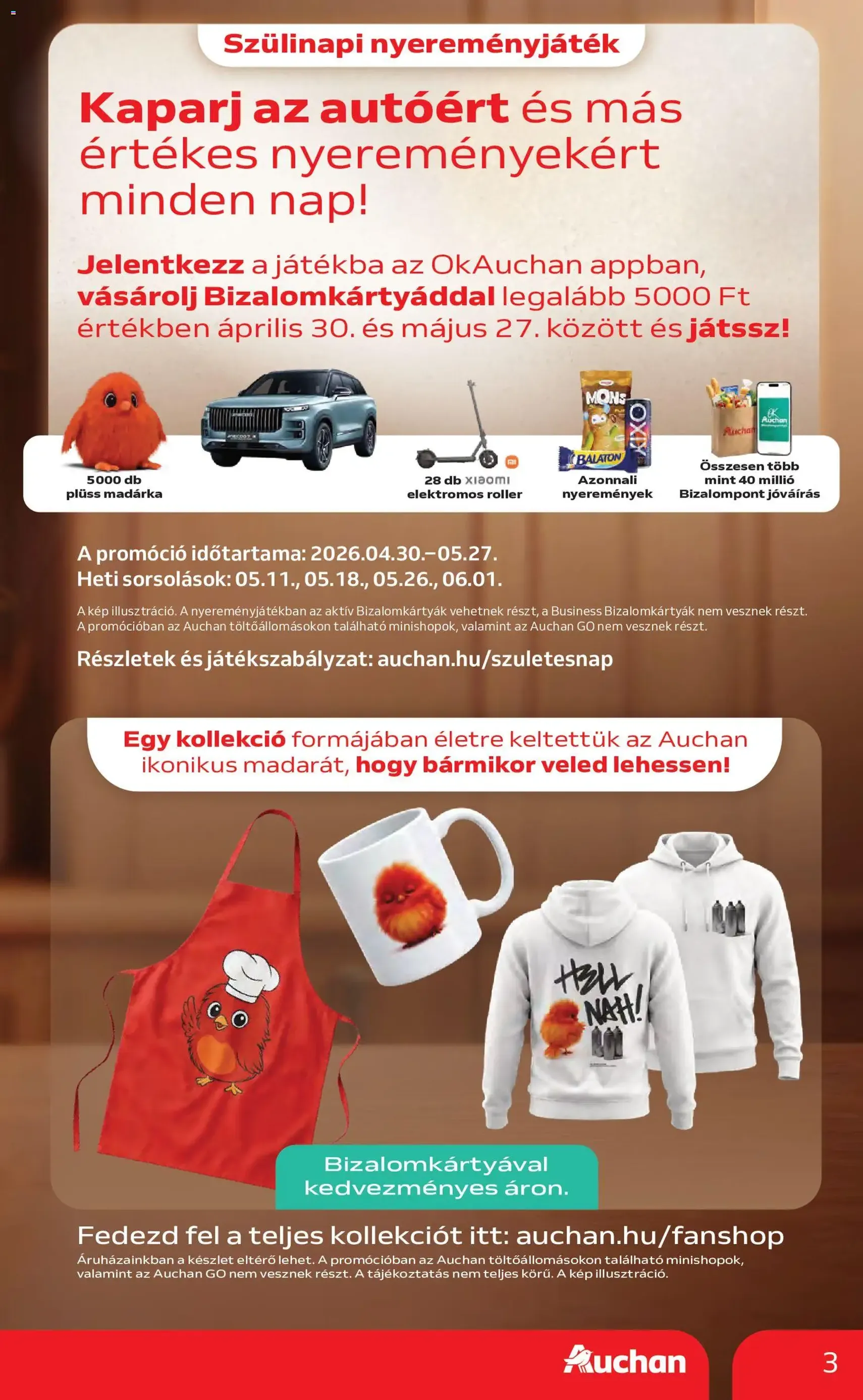 Auchan akciós újság - 2026.05.07. érvényes szórólap 3 oldal 60 oldalból
